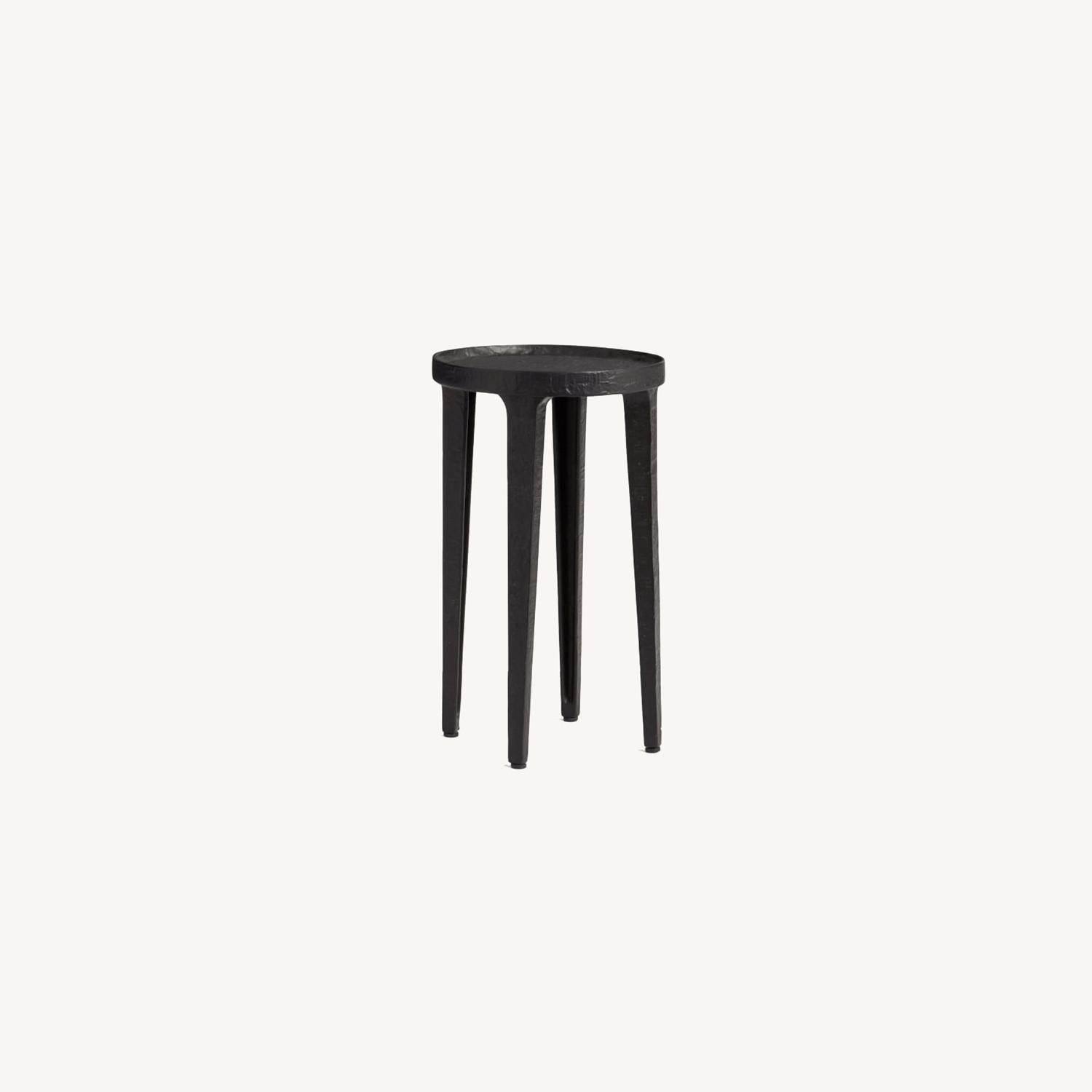 x2 (Set) Pottery Barn Jamie Round Accent Tables AptDeco