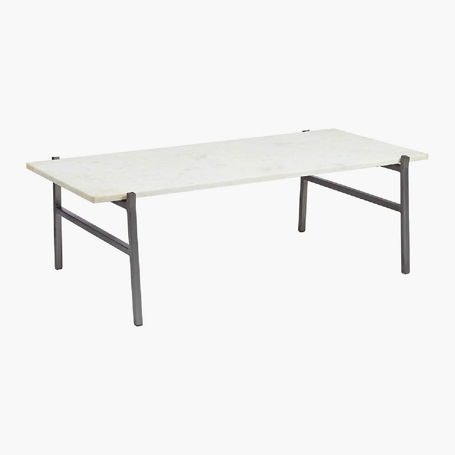CB2 Slab Small Marble Cofee Table - image-4
