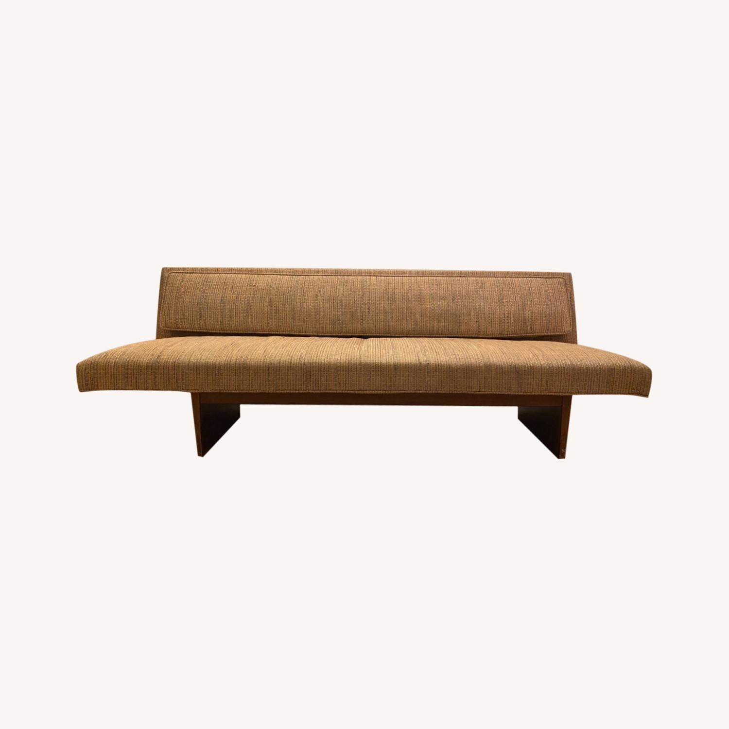 Vintage Mid Century Modern Armless Sofa - image-0