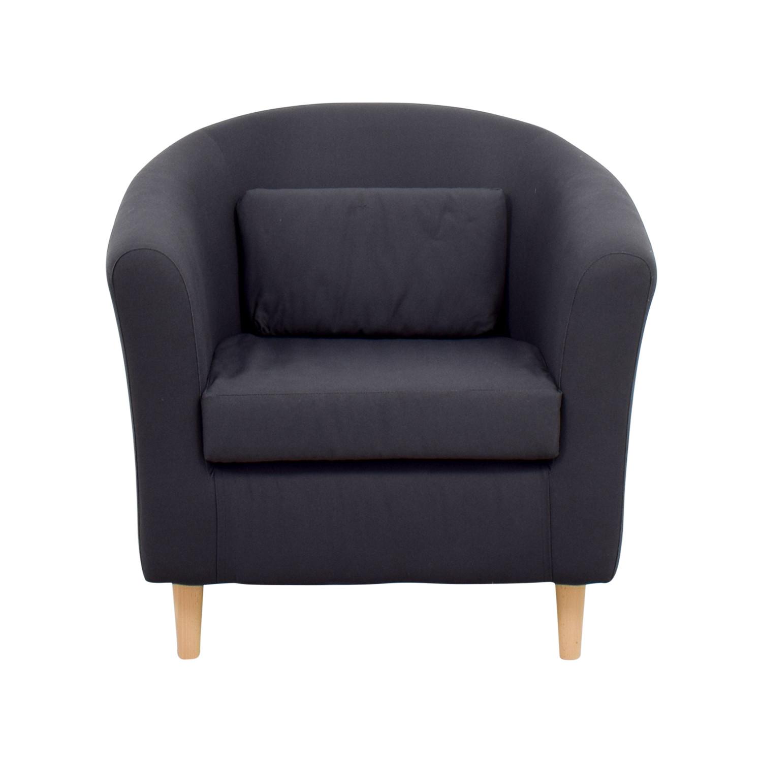 IKEA TULLSTA Navy-Black Armchairs - image-5