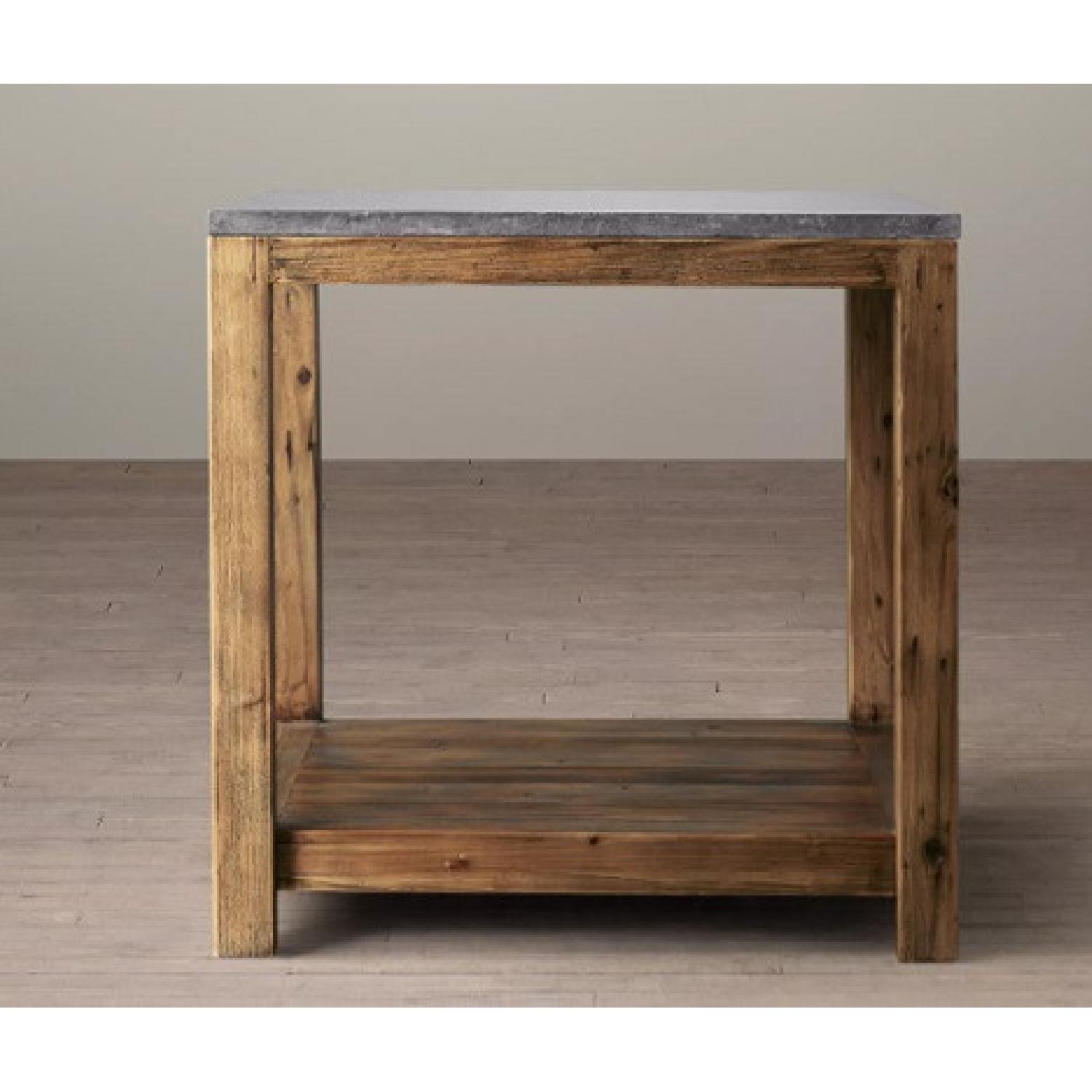 Restoration Hardware Bluestone Parsons Side Table AptDeco