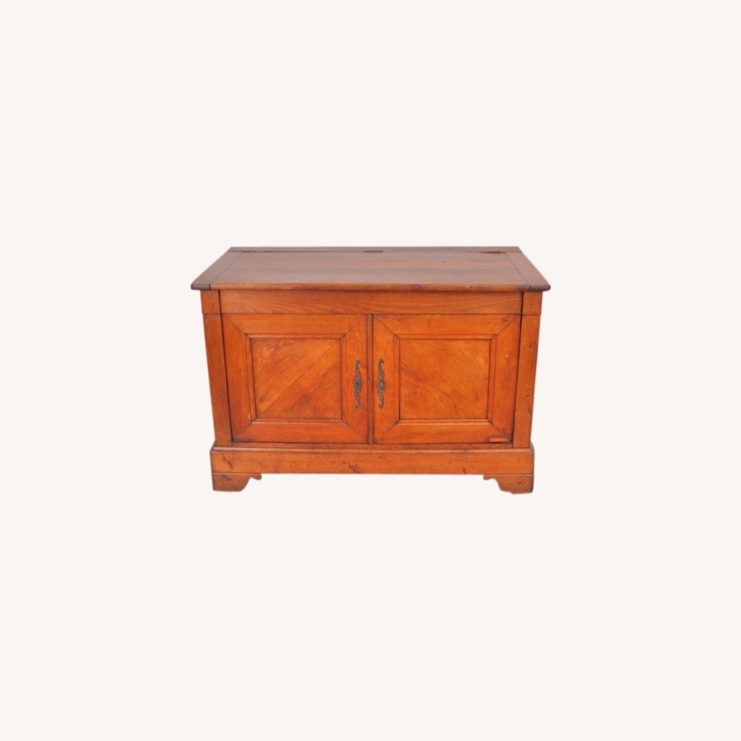 Antique French Farmhouse Style Oak Storage AptDeco