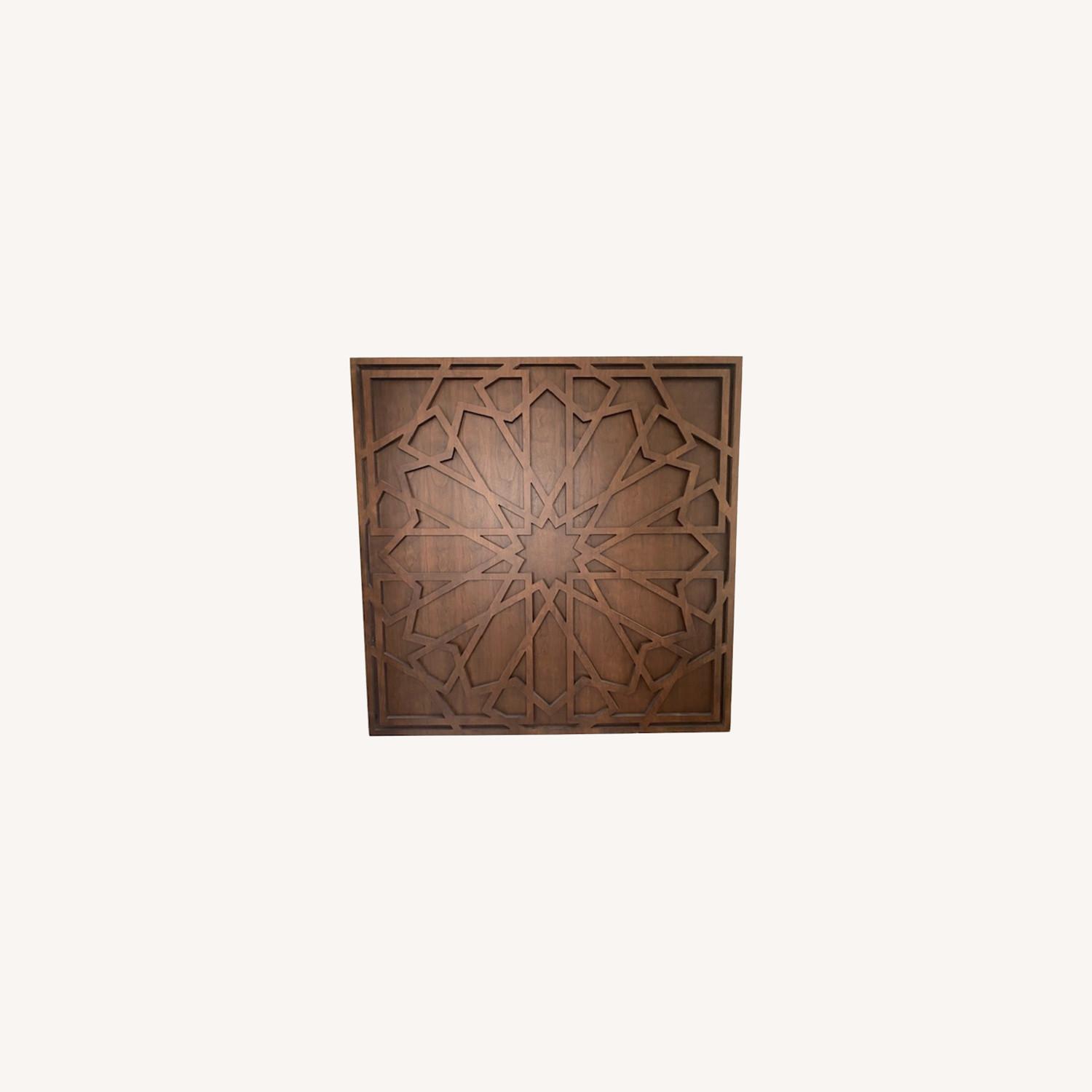West Elm Wood Carved Wall Art - image-0