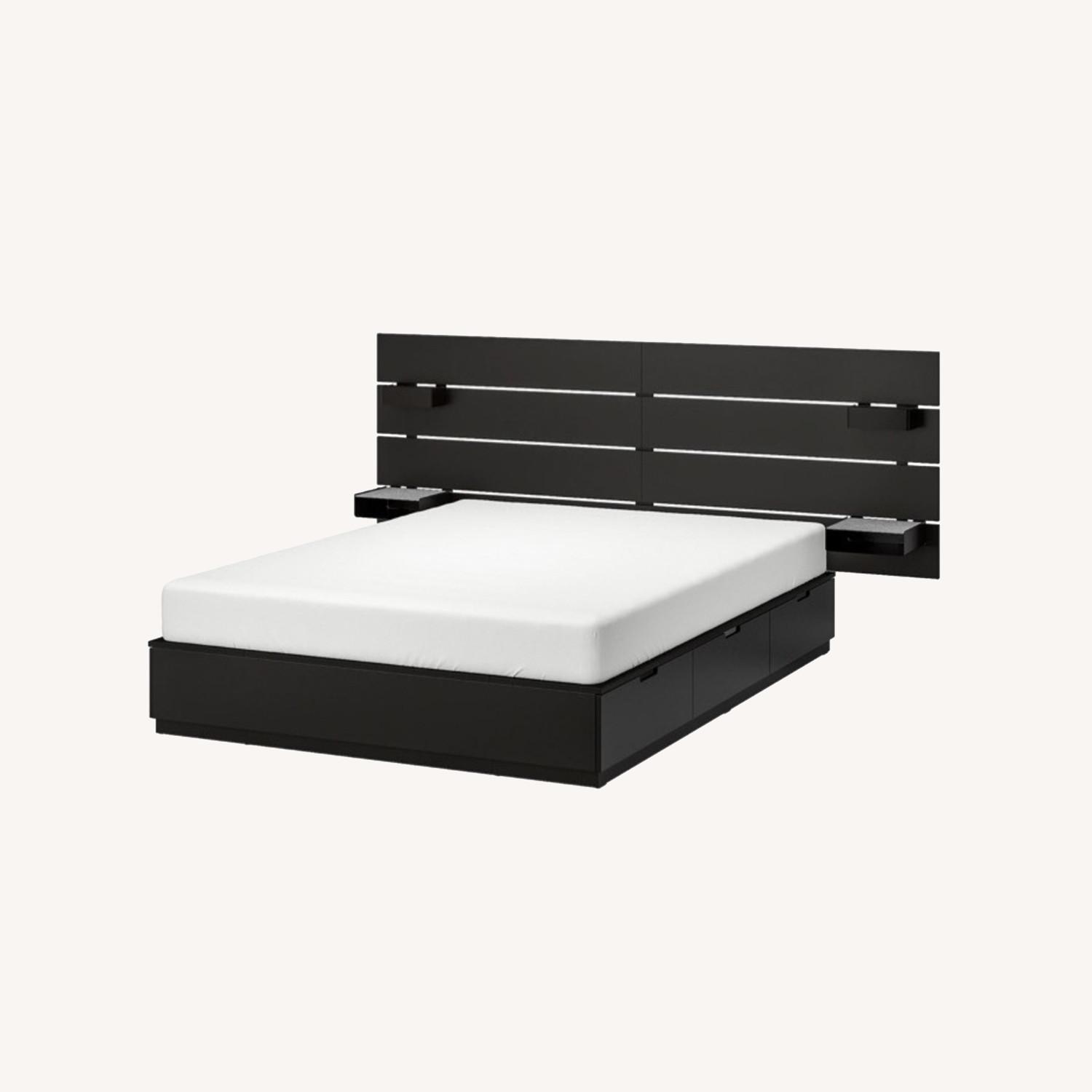 IKEA Nordli Queen Bed and Headboard AptDeco