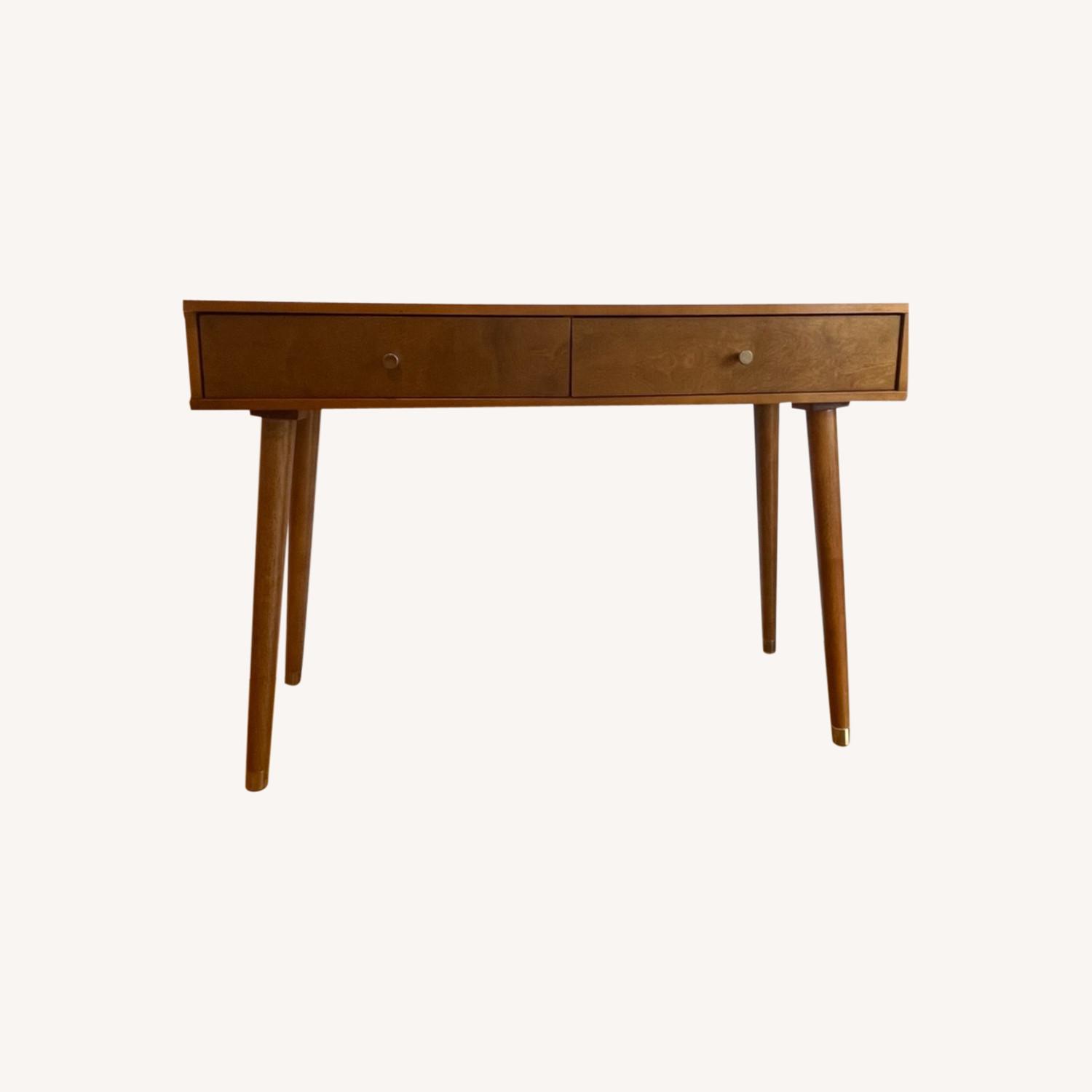 Antique Wood Foyer Table - image-0