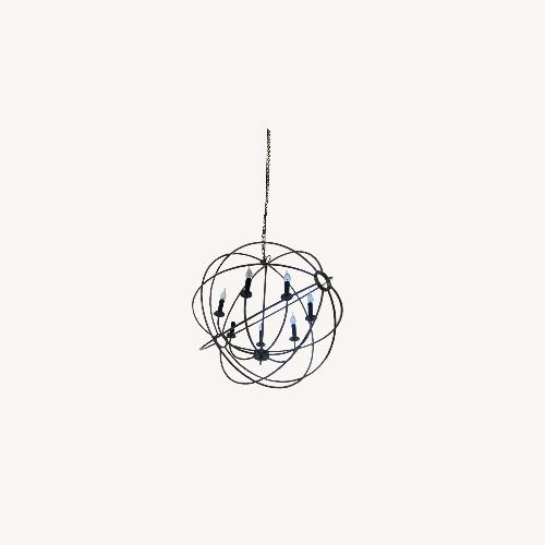 Used Restoration Hardware Industrial Orb Chandelier for sale on AptDeco