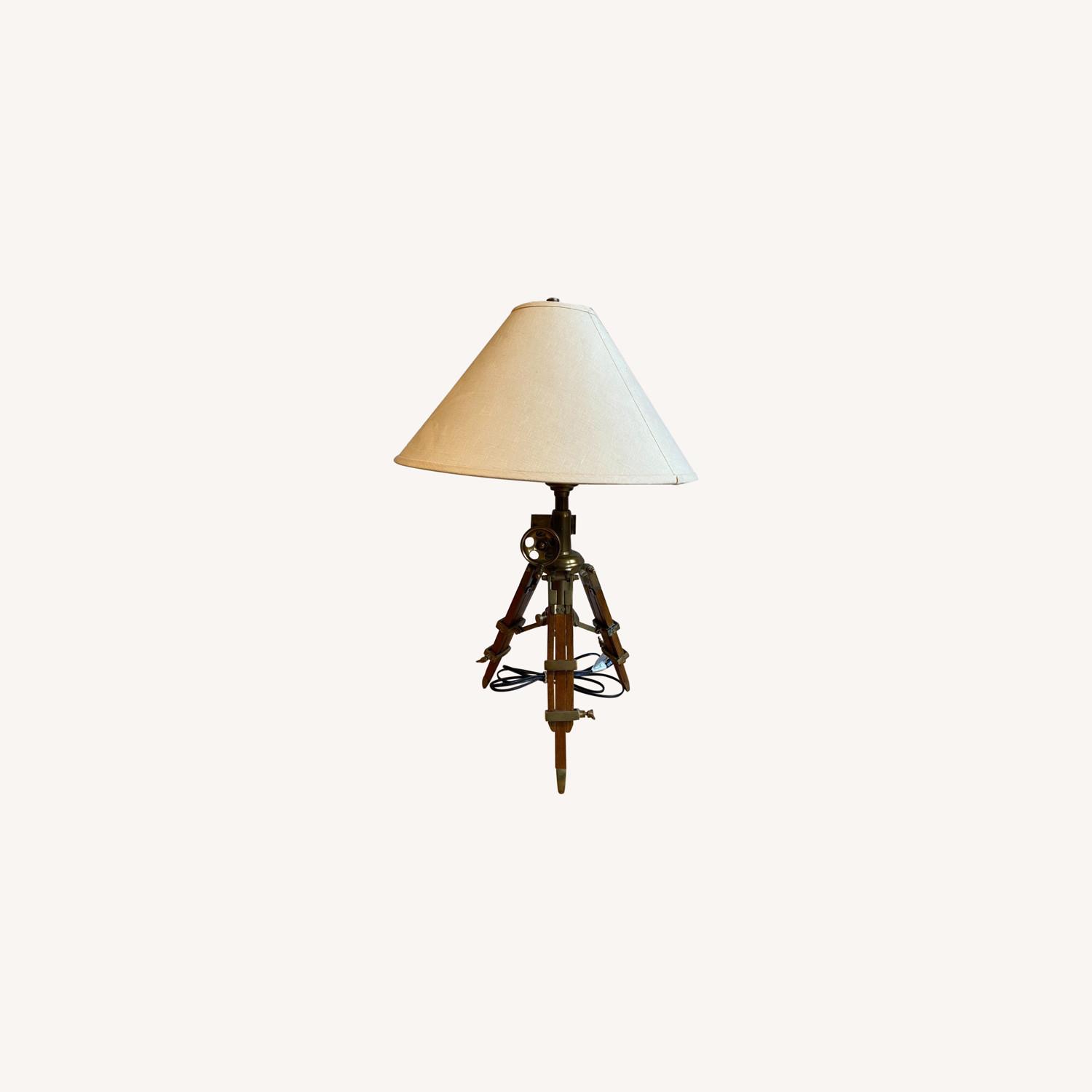 Restoration Hardware Royal Marine Tripod Lamp - image-0