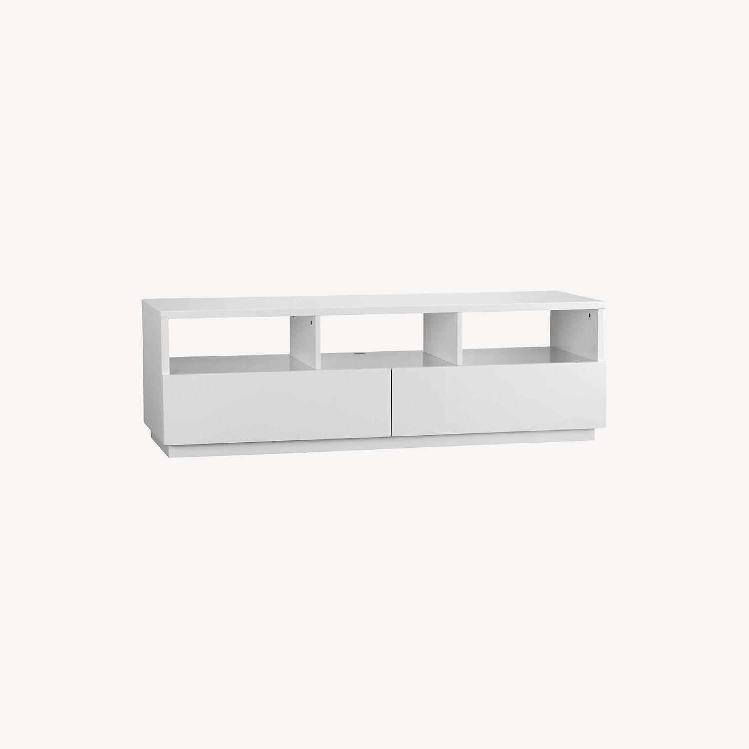 CB2 Chill White Media Console - image-0