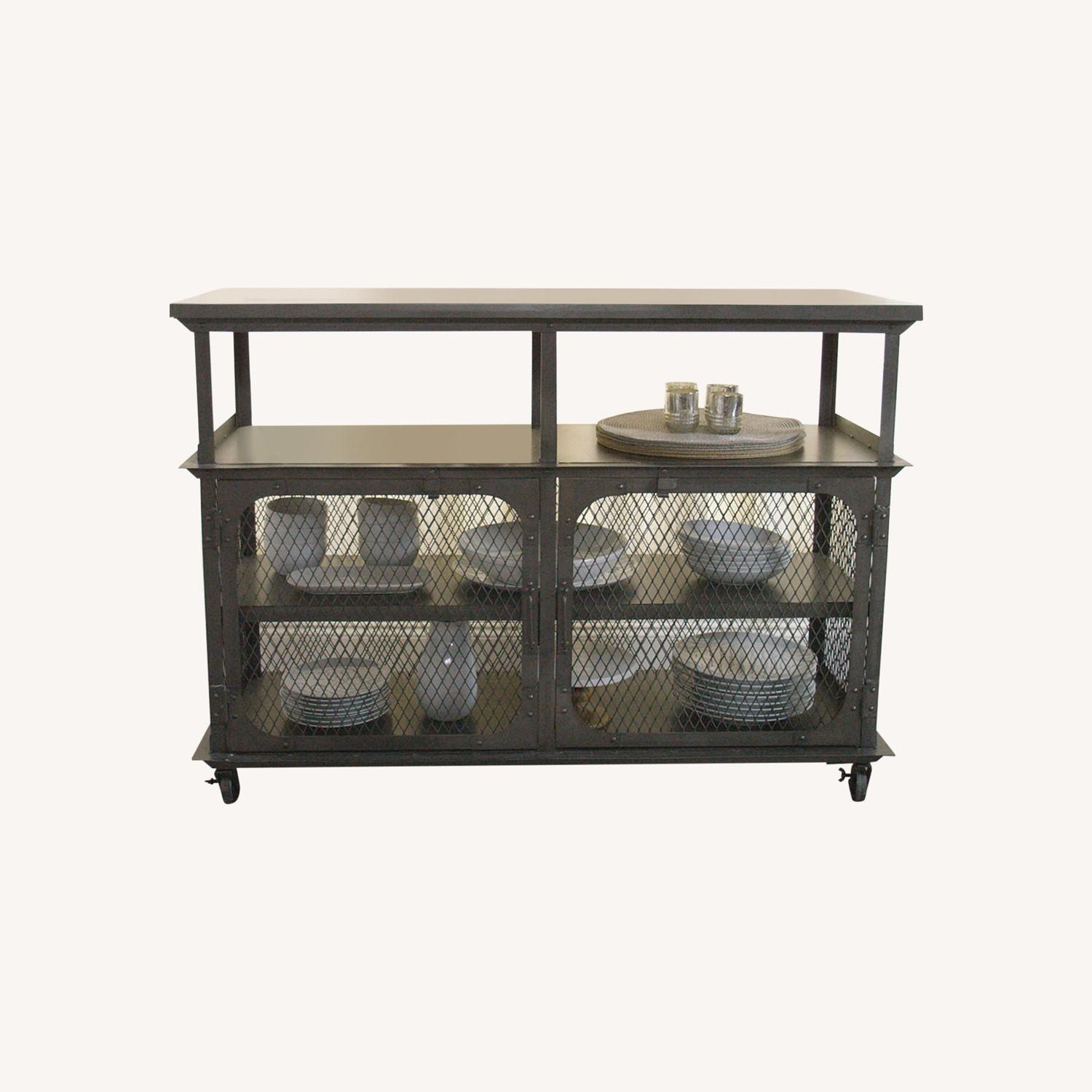 World Market Vintage Industrial Look Bar Cart - image-0