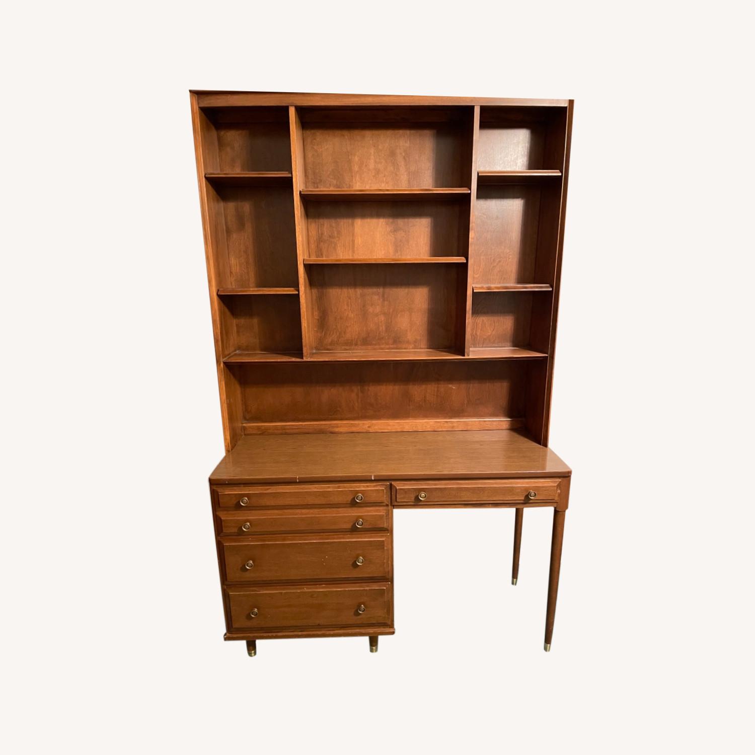 Desk with Hutch Shelving AptDeco