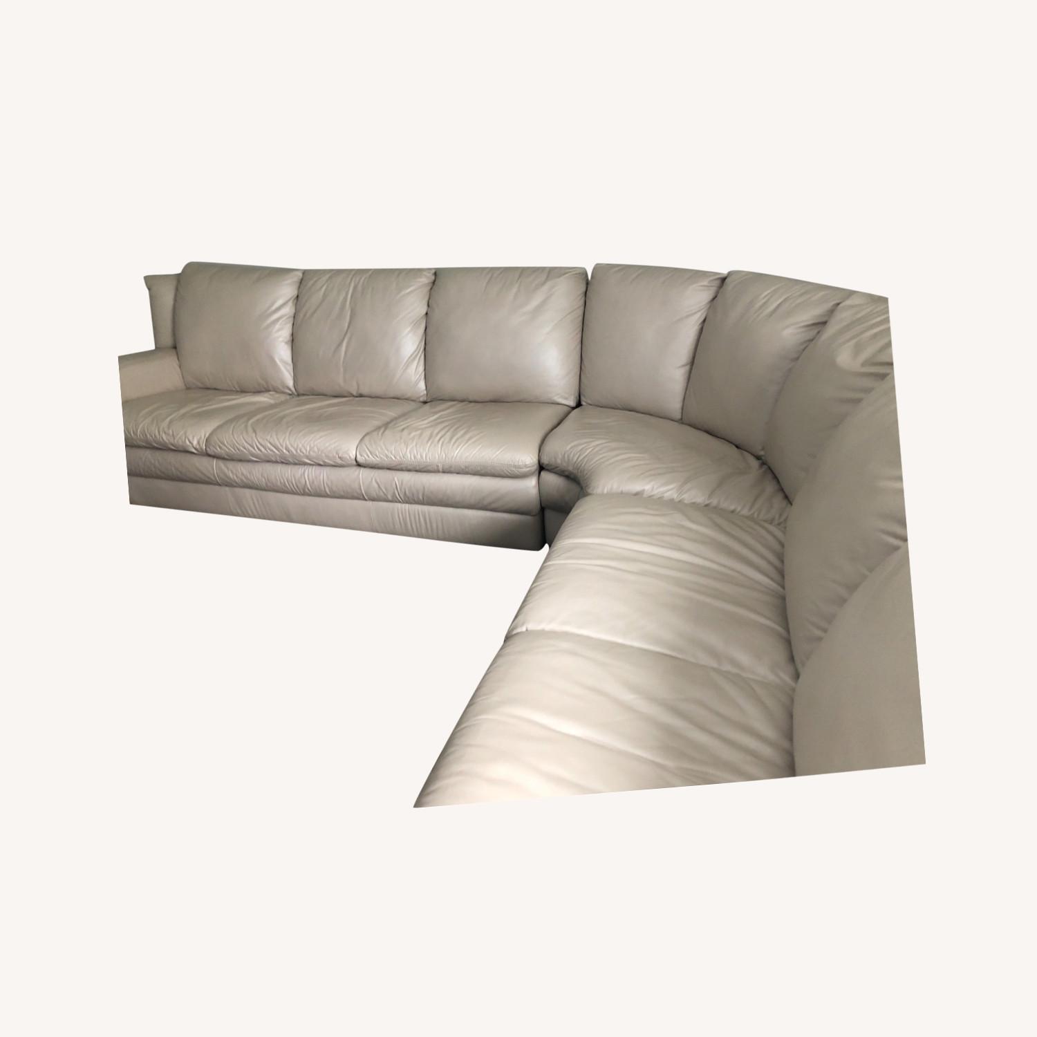 Natuzzi 3 Piece Leather Sectional - image-0
