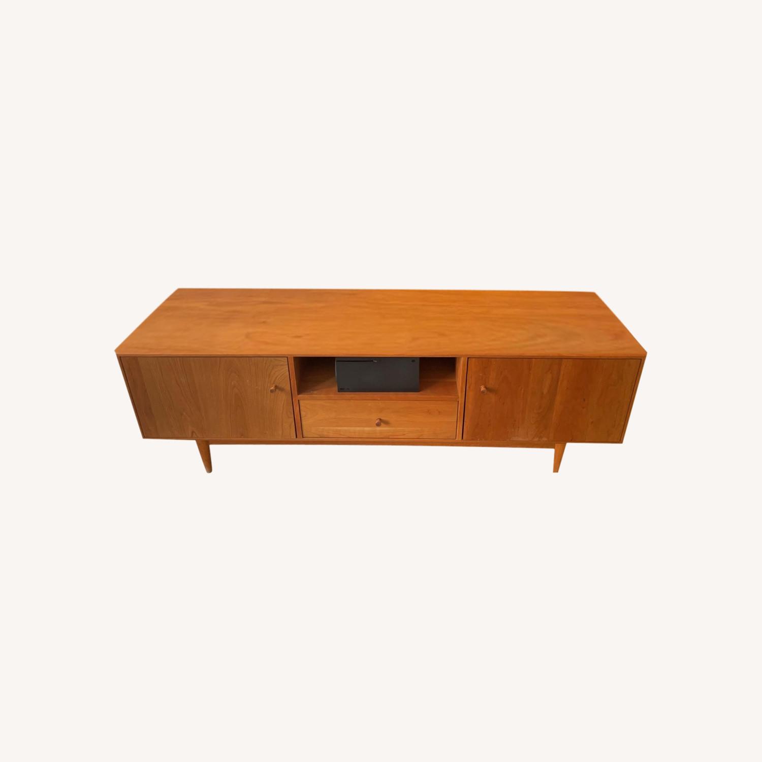 Room & Board Media Cherry Wood Media Console AptDeco