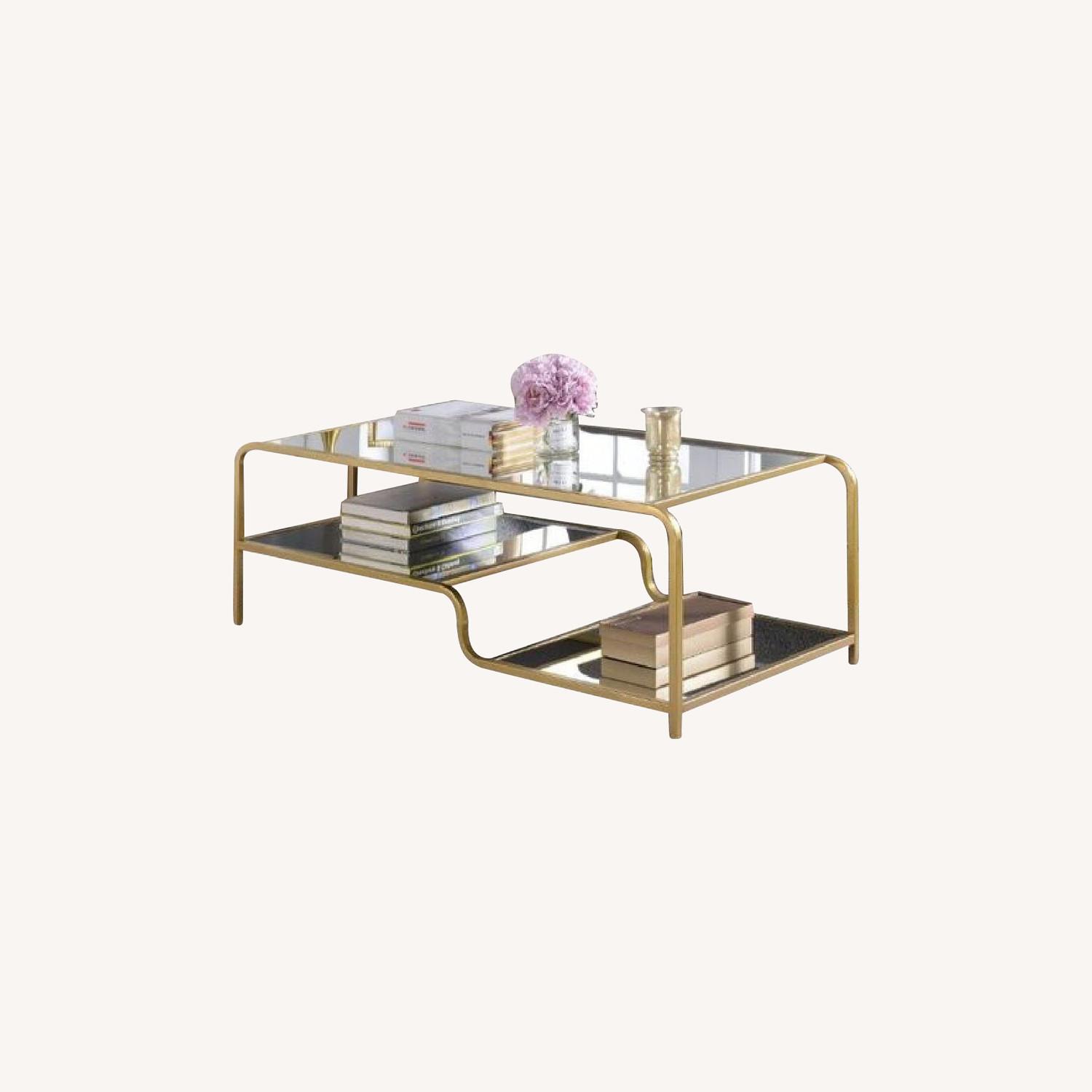 Wayfair Mirror Modern Coffee Table AptDeco