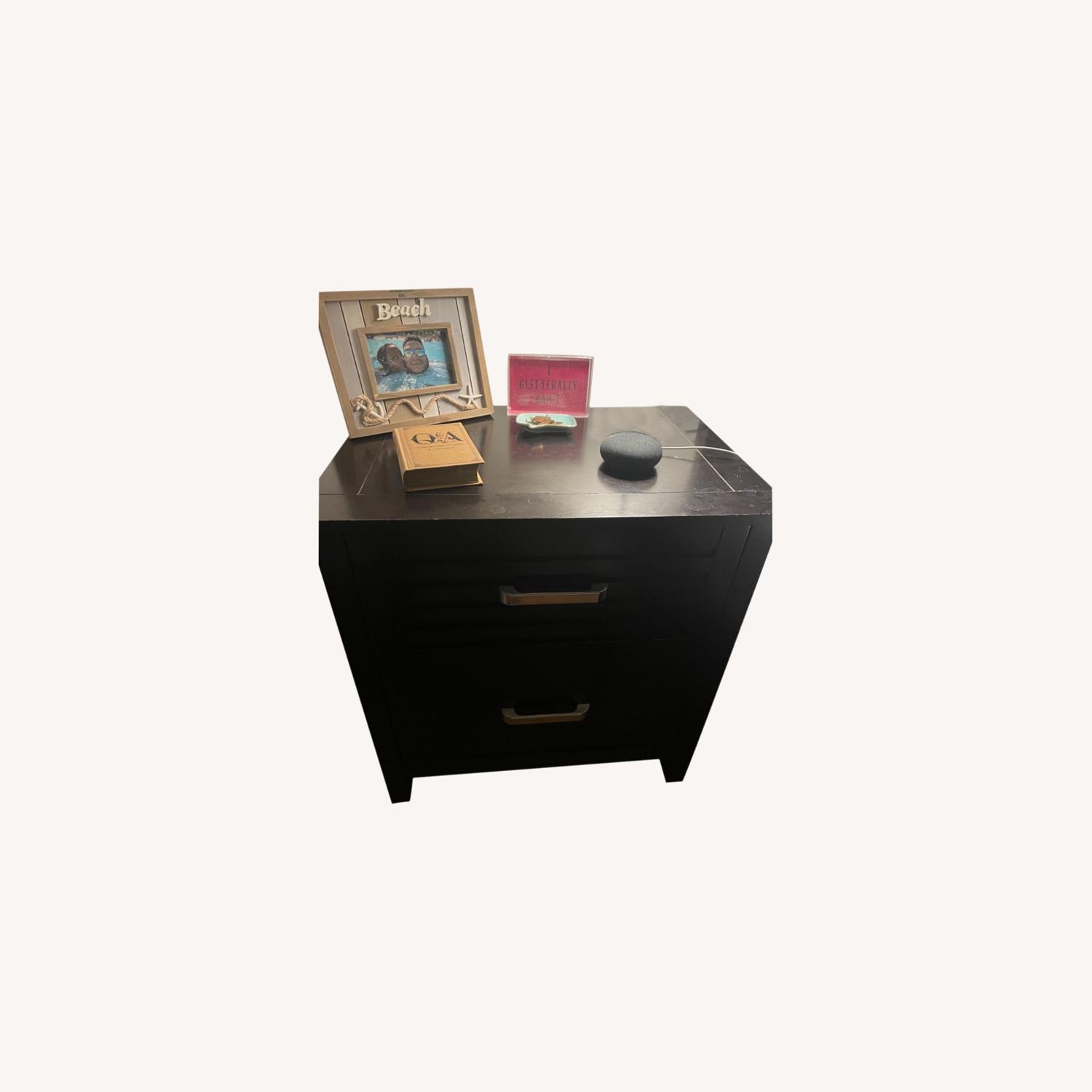 Bob's Discount Furniture Dark Brown Nightstand AptDeco