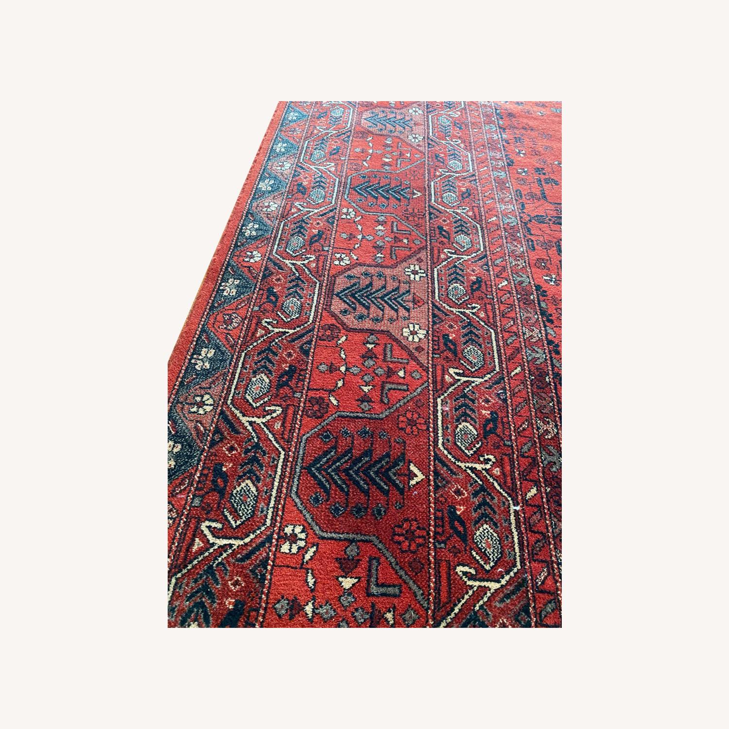 Persian Red Wool Rug - image-0