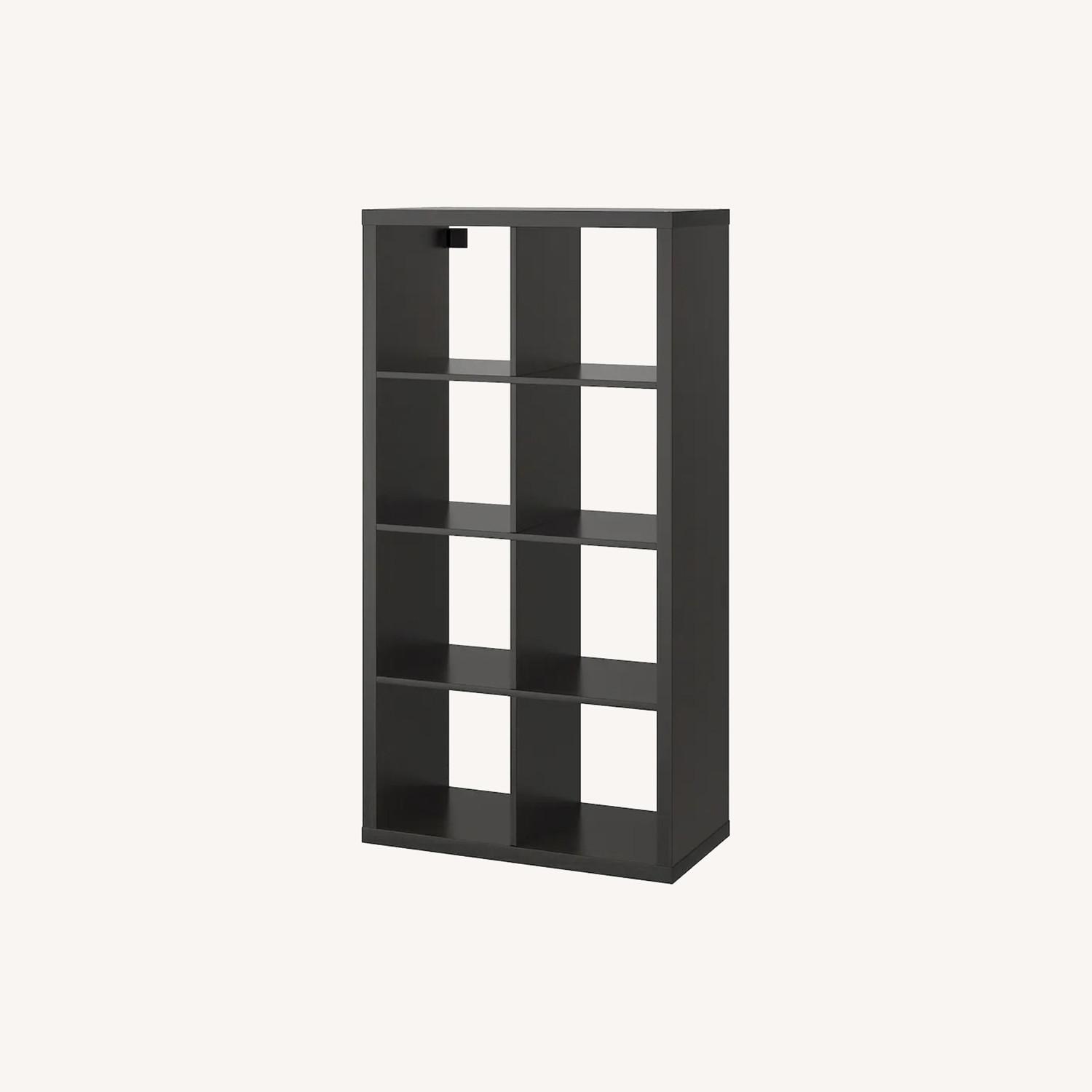 IKEA Shelf Unit Black brown AptDeco IKEA Shelf Unit Black brown AptDeco