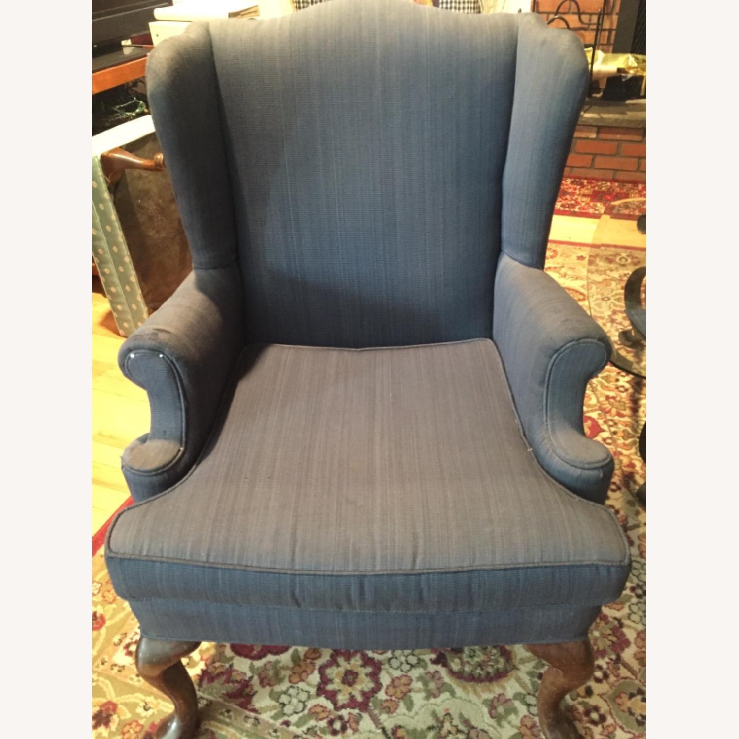 Vintage Blue Arm chair - image-1