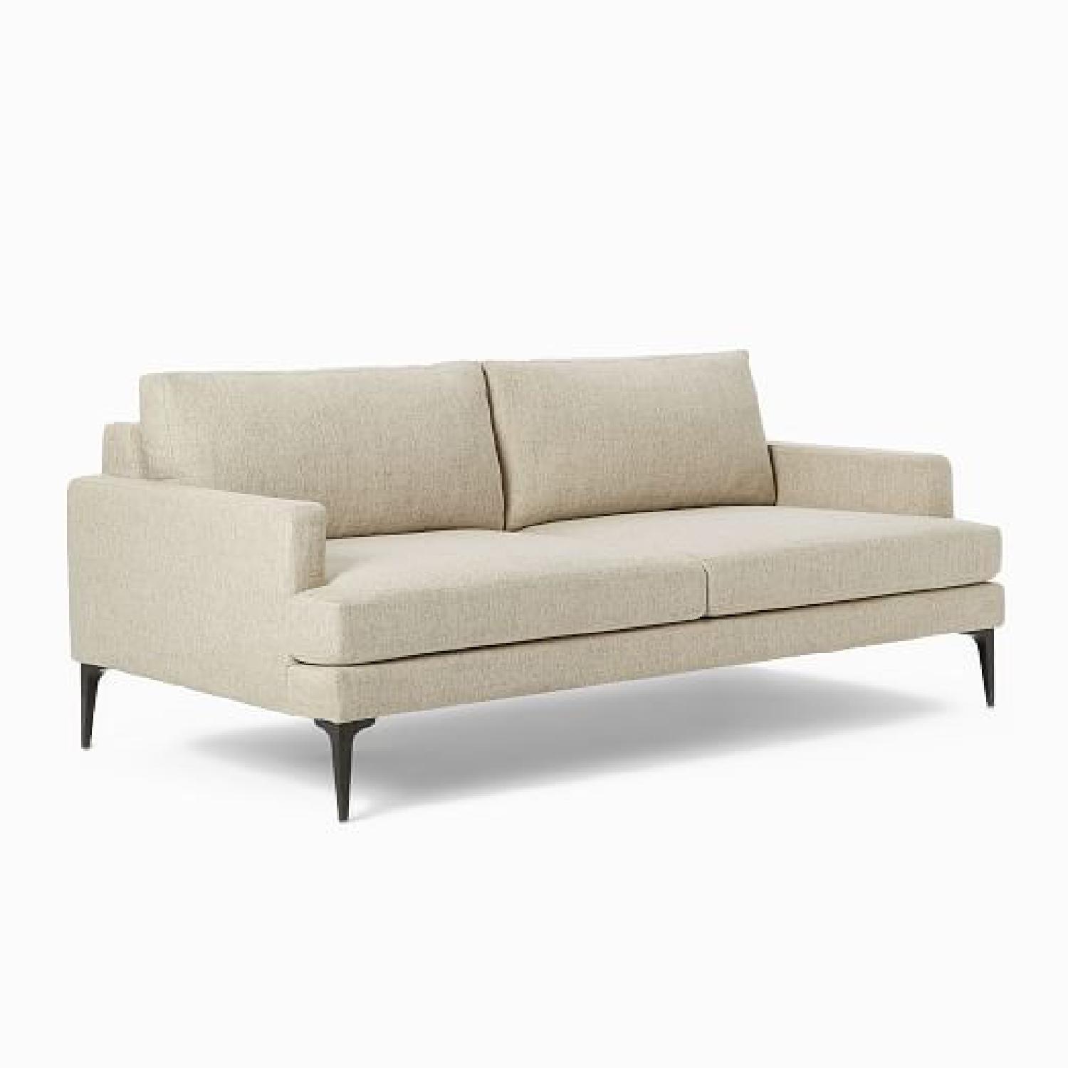 West Elm Boucle Andes Sofa 86 in (Custom) - image-4
