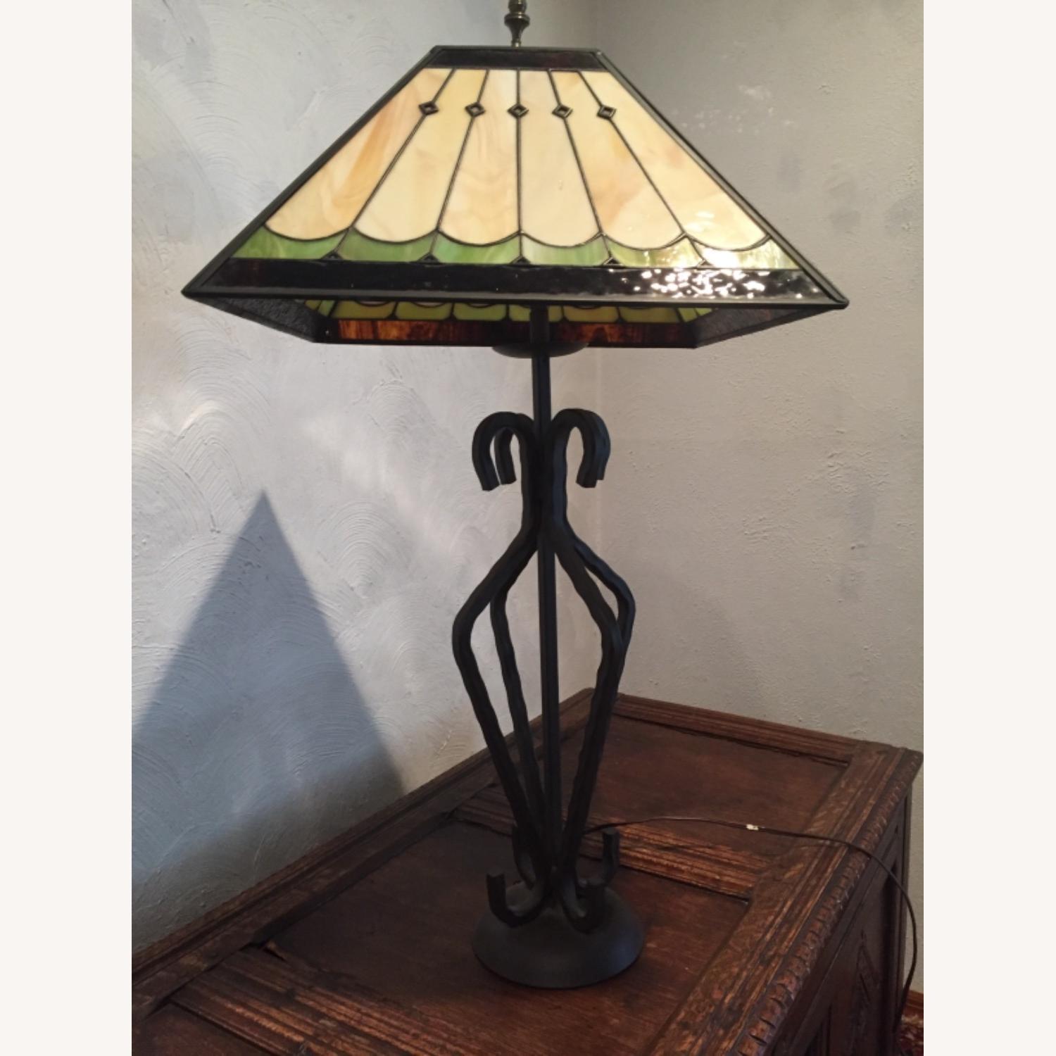 Stained Glass Art Deco Lamp AptDeco