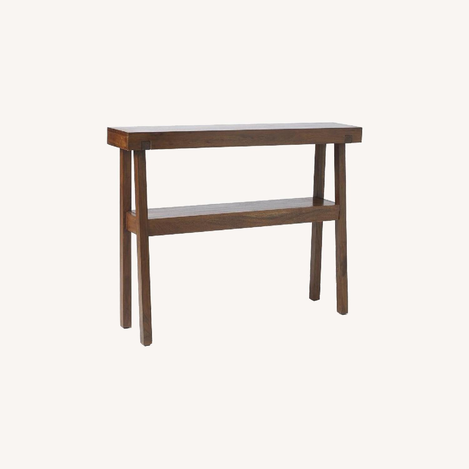 West Elm Rustic Acacia Console - image-0