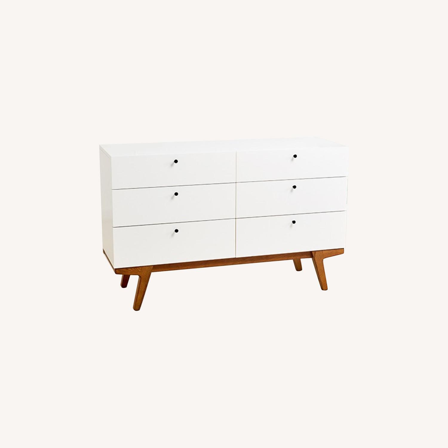 West Elm White Wide Dresser AptDeco
