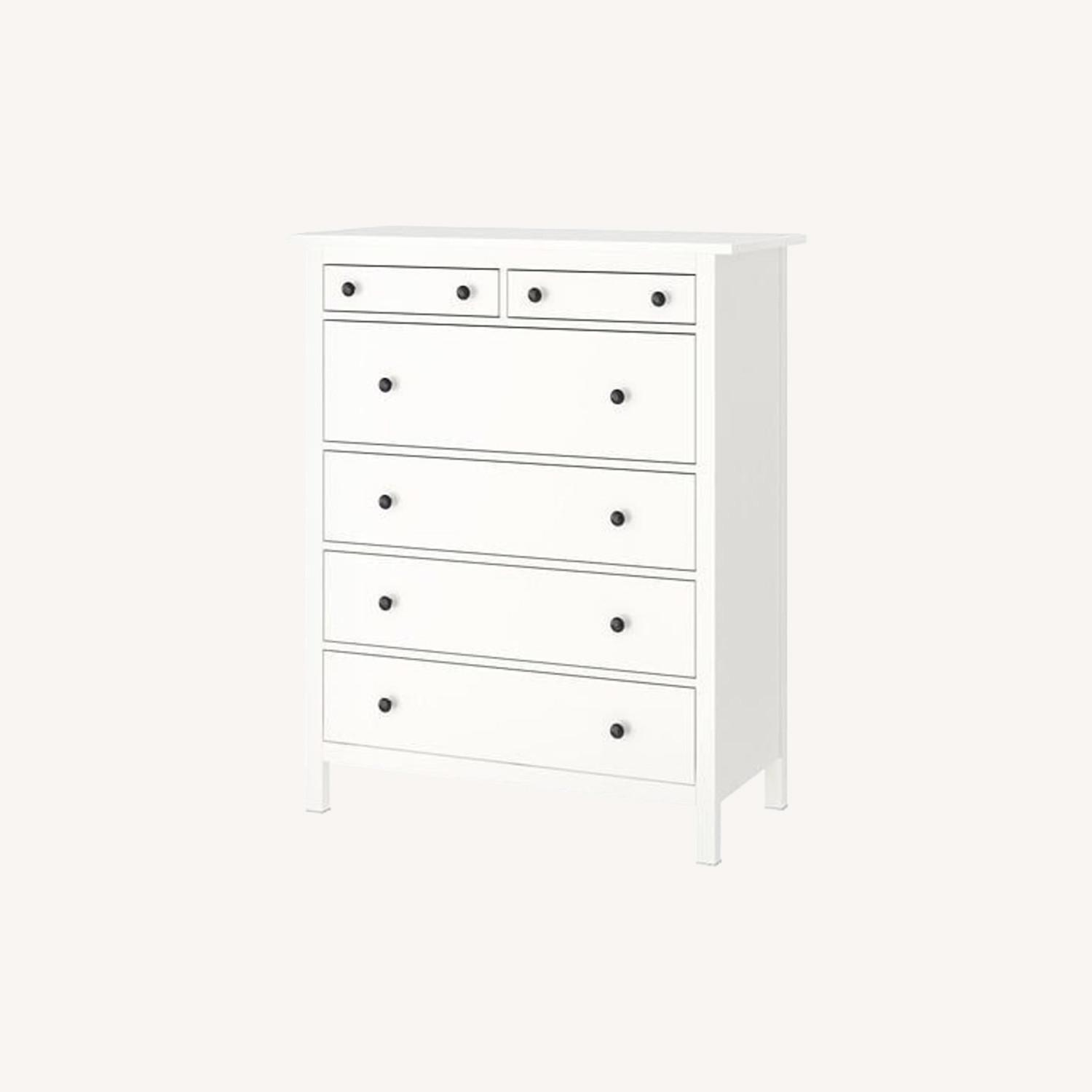 IKEA White Hemnes 6 Drawer Chest - image-0