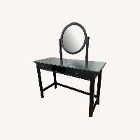 ikea hemnes black brown dressing table Ikea Hemnes Dressing Black Dressing Table Stool Ikea CAVINAS Vanity Desk With Mirror Dressing Table With Jamaica Ubuy