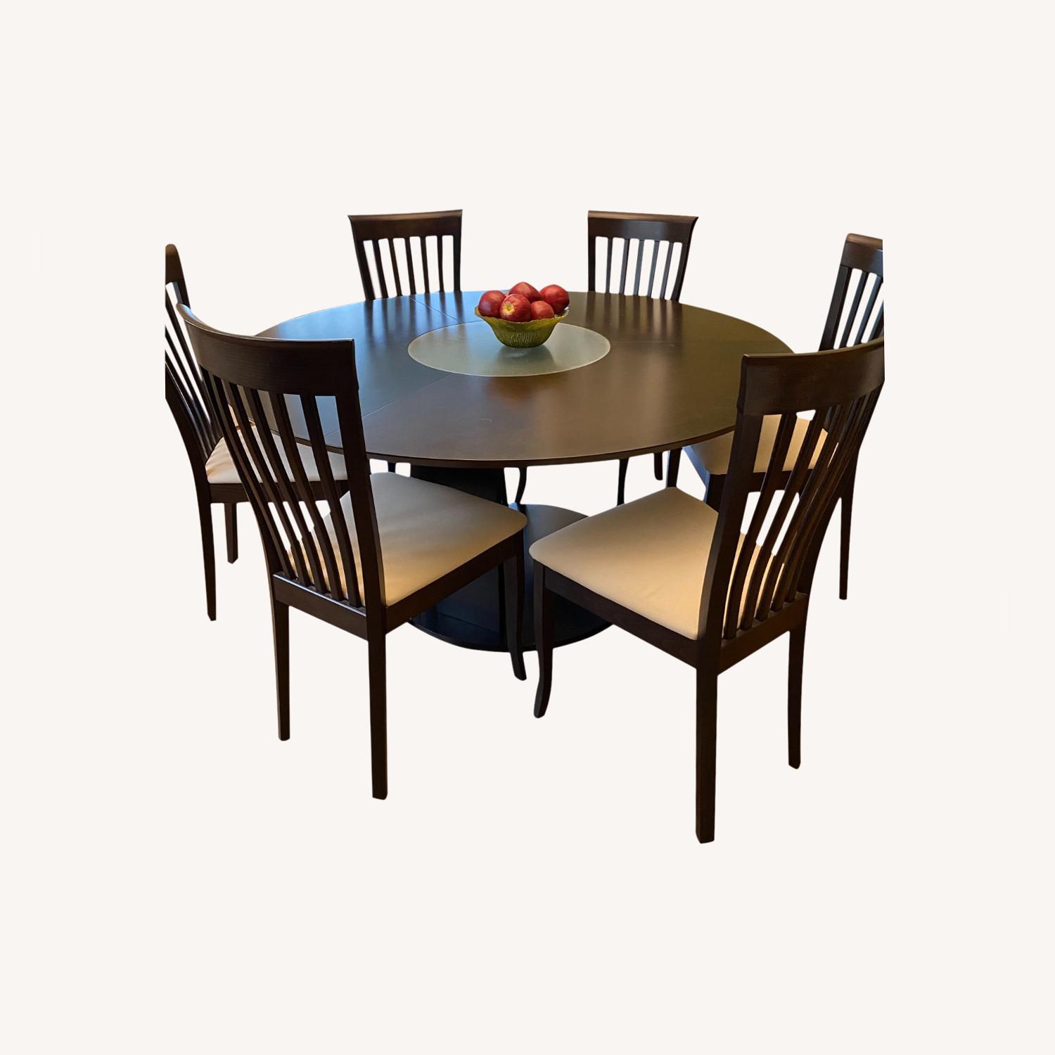 Contemporary Dining Set with 6 Chairs AptDeco