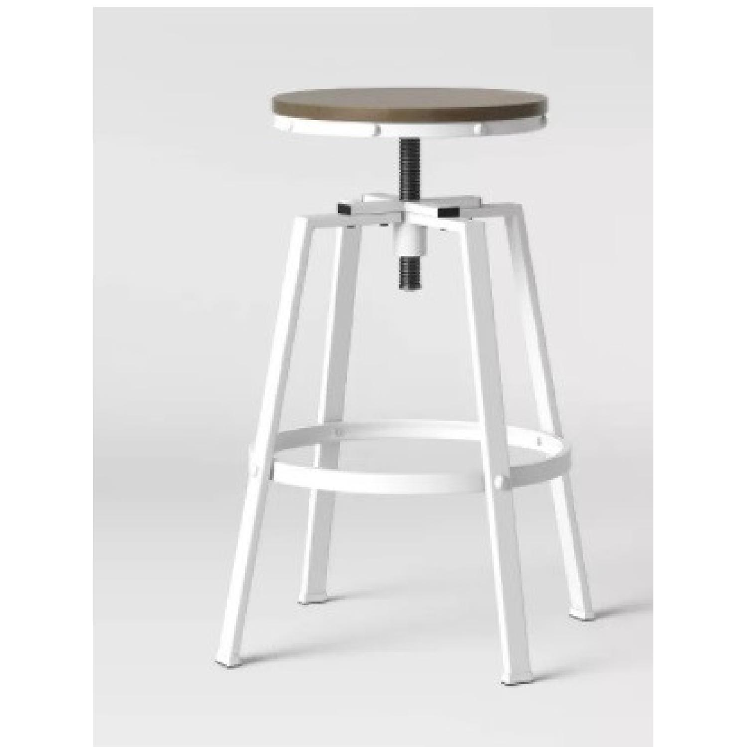 Target Wood and Metal Adjustable Barstools - image-5