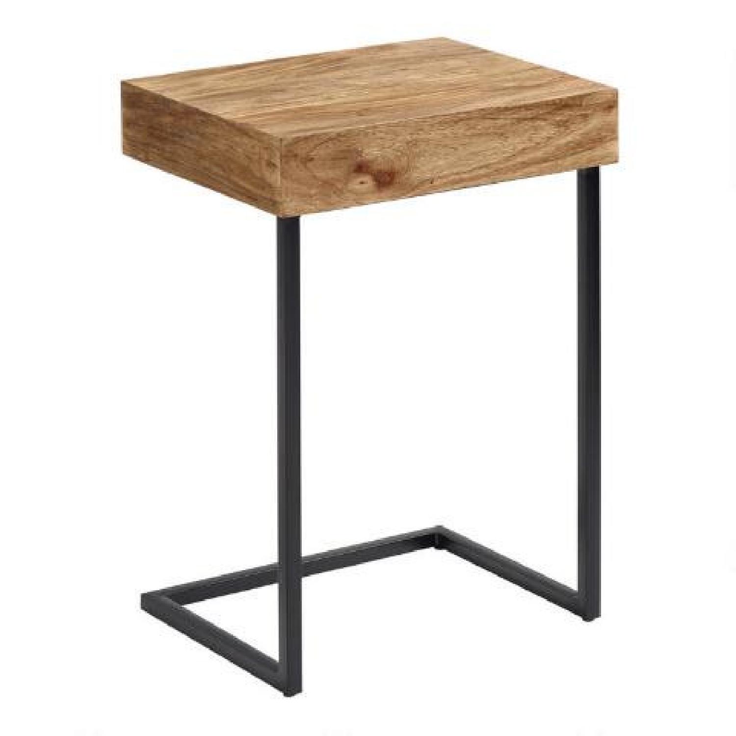 World Market Wood Alec Laptop Table with Shelf - image-4