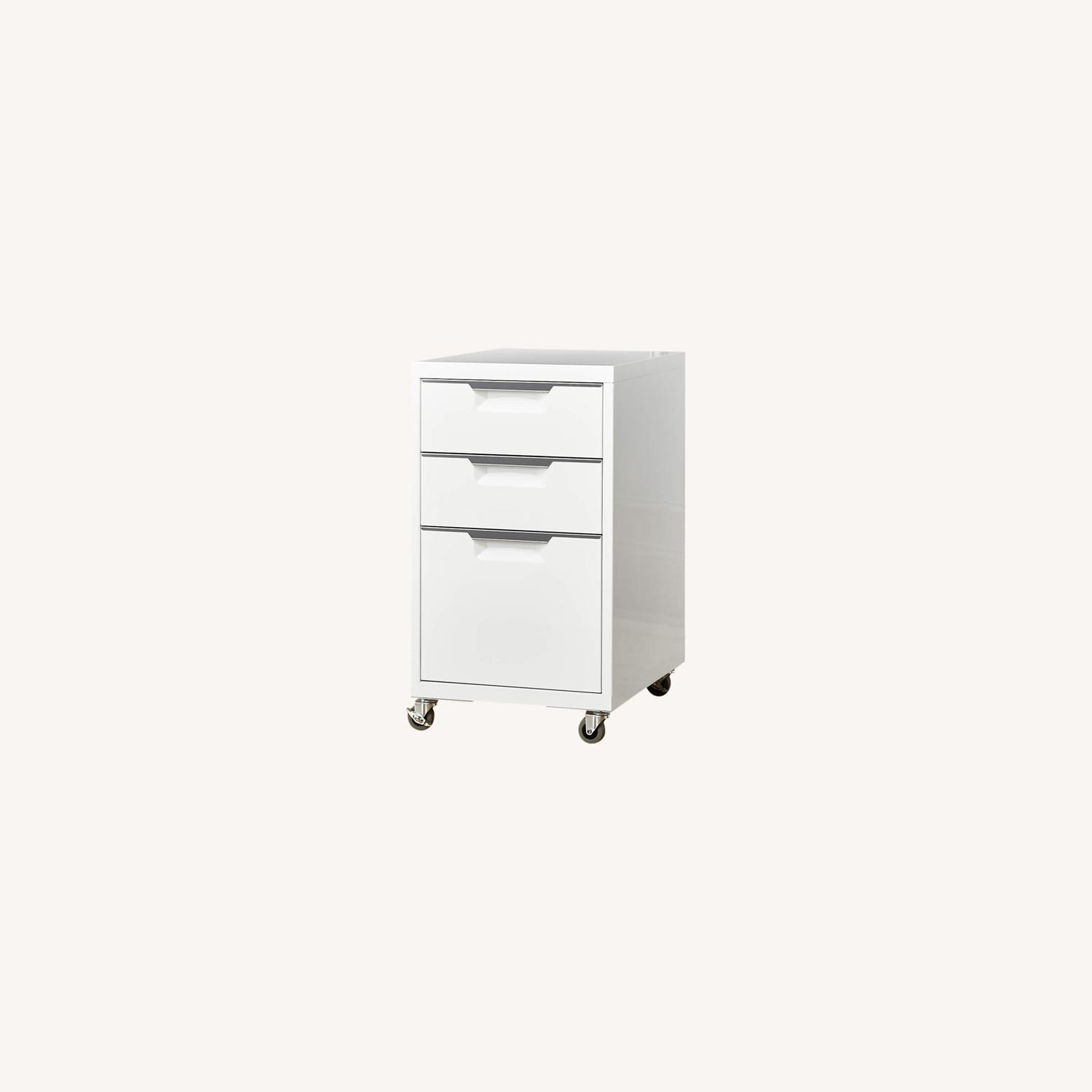 CB2 TPS White 3Drawer Filing AptDeco