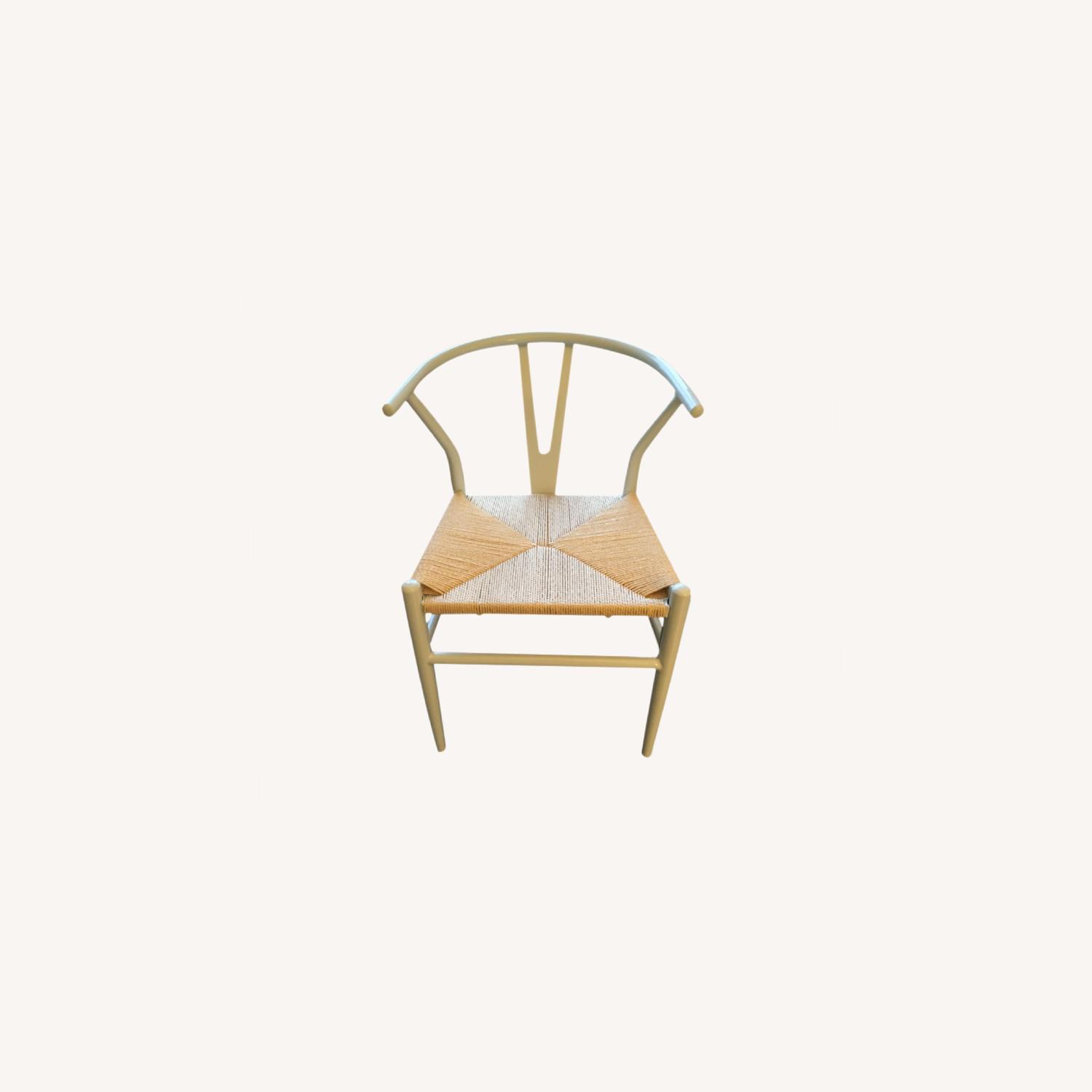White Wishbone Dining Chair AptDeco