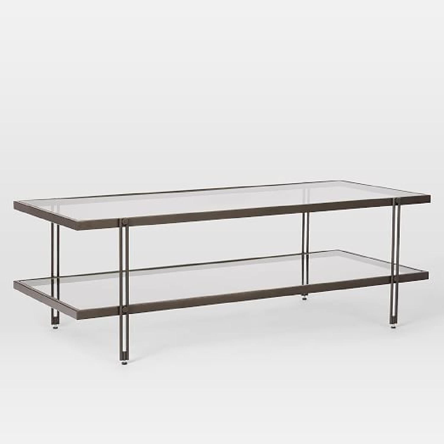 West Elm Fulton Glass Coffee Table - image-6