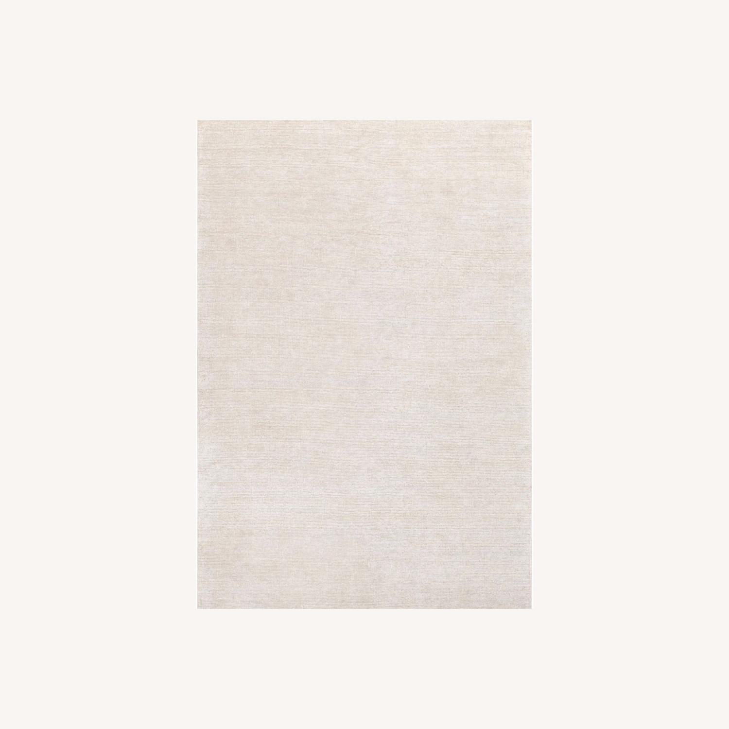 6x9 Handmade Flatweave Ivory Area Rug - AptDeco