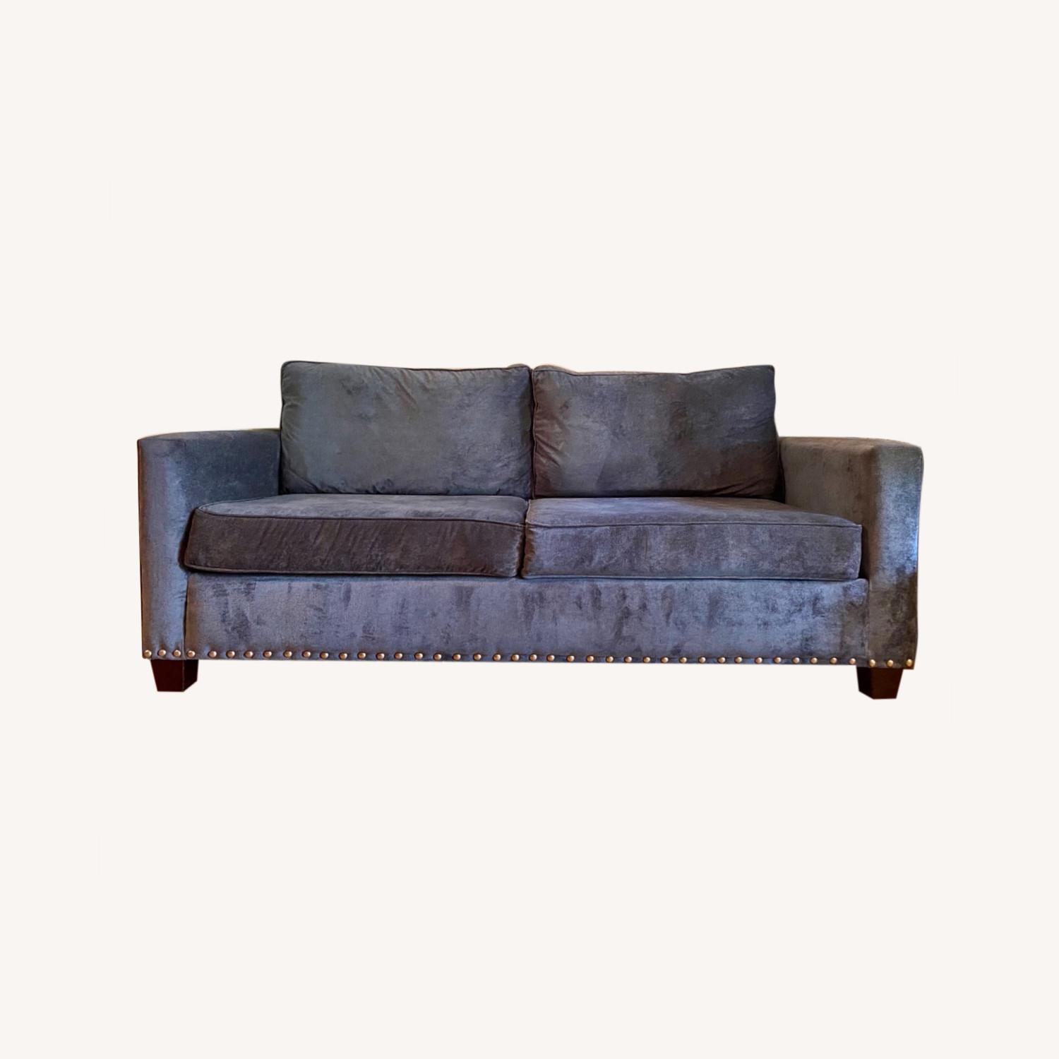 Denim Blue Two Seater Sofa - image-0