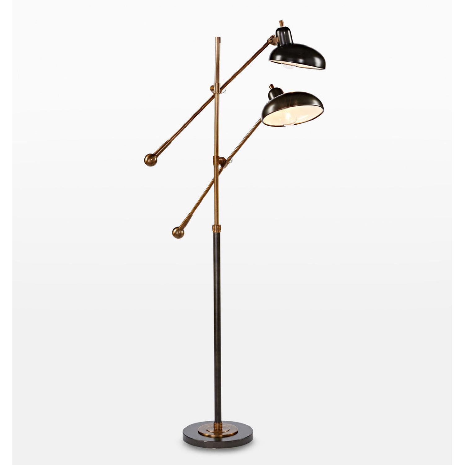 Rejuvenation Bruno Double Arm Floor Lamp - image-5