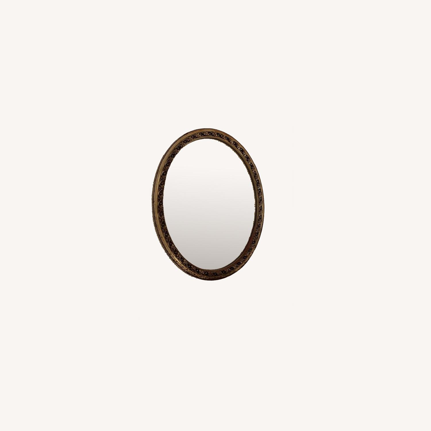 French Antique Gold Framed Mirror - image-0