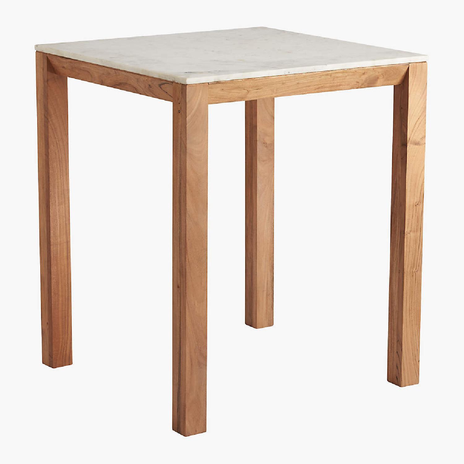 CB2 Bar Height Marble Kitchen Table - image-4