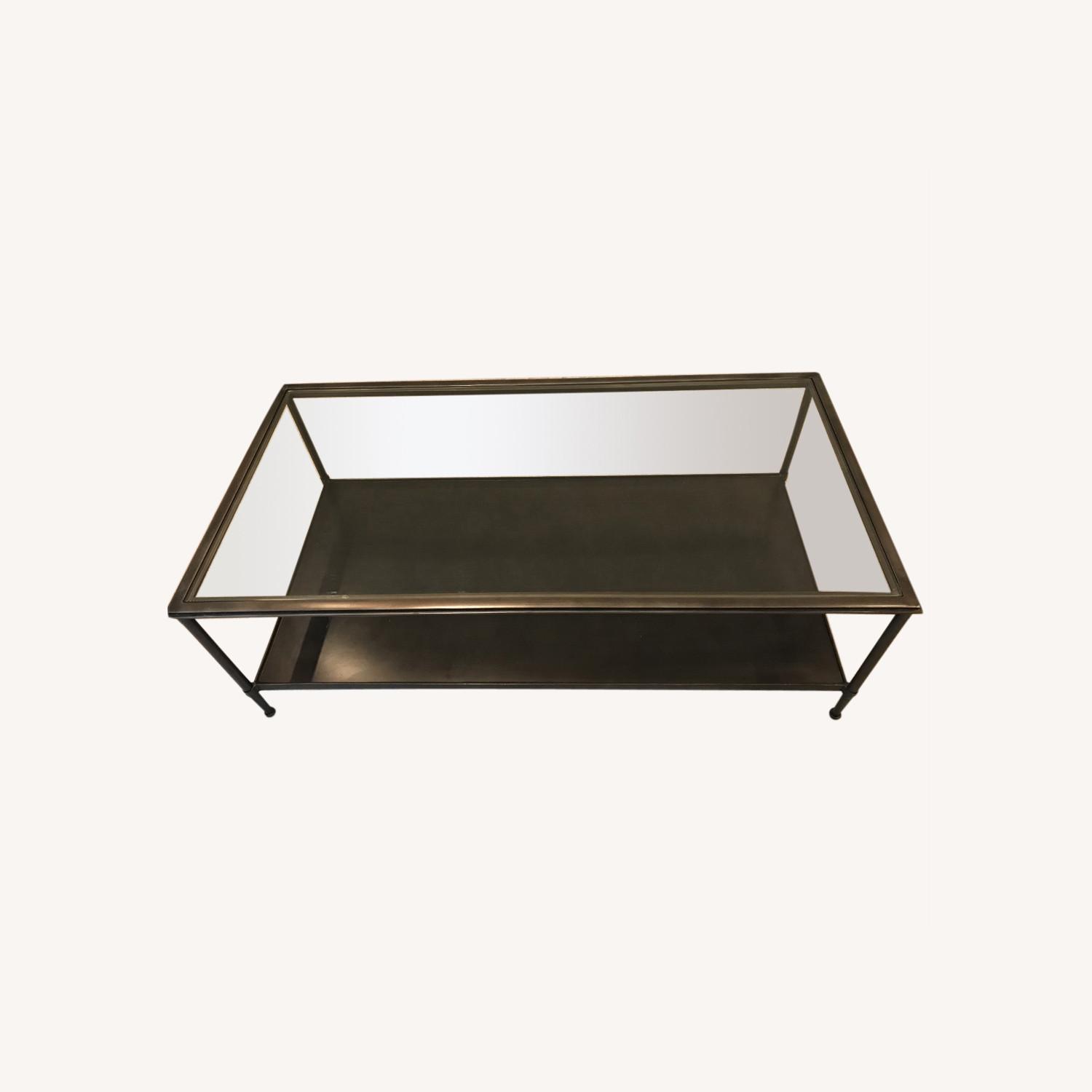 West Elm Coffee Table Glass top AptDeco