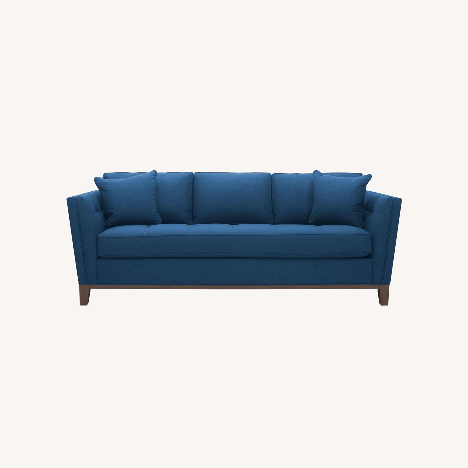 Raymour & Flanigan Macauley Santa Rose Denim Sofa AptDeco