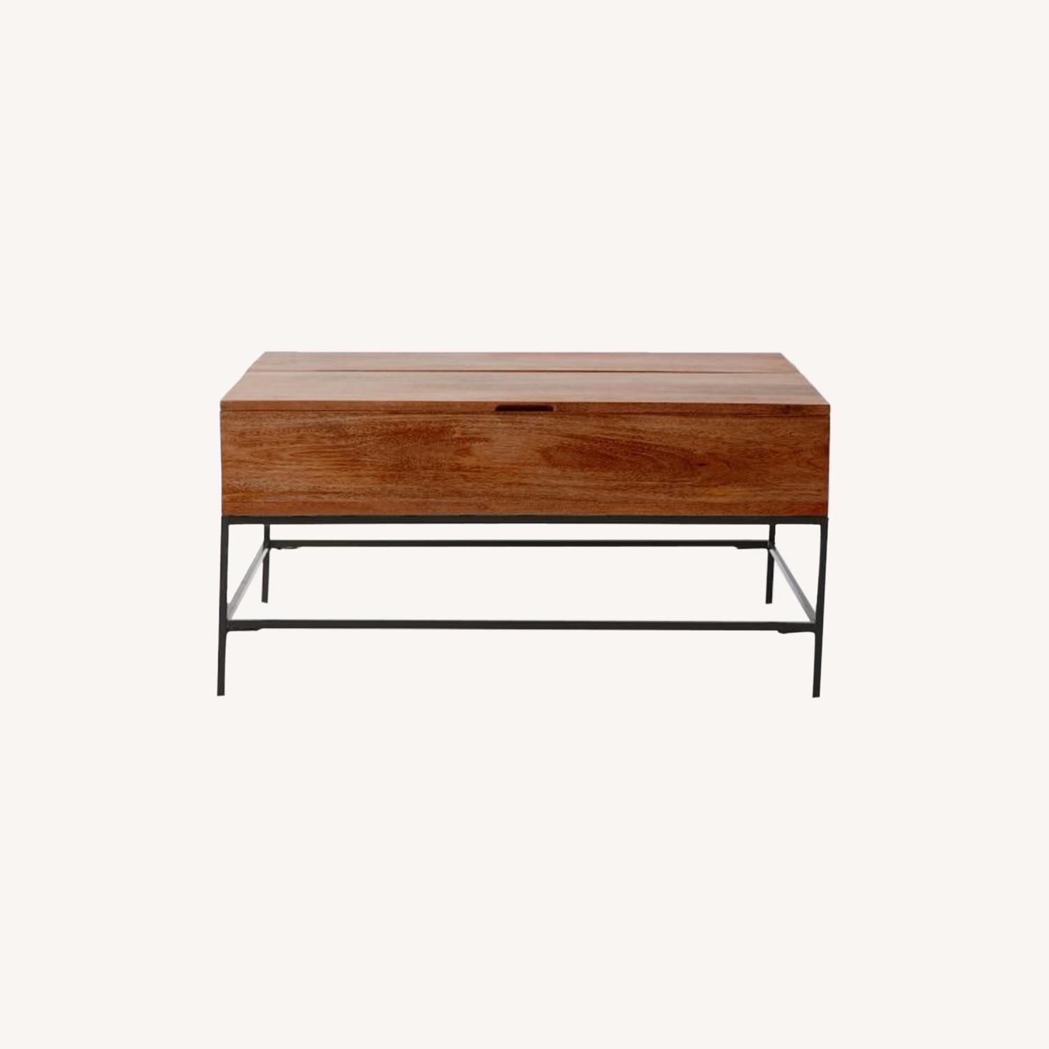 West Elm Industrial Storage Coffee Table, 36"x26" AptDeco