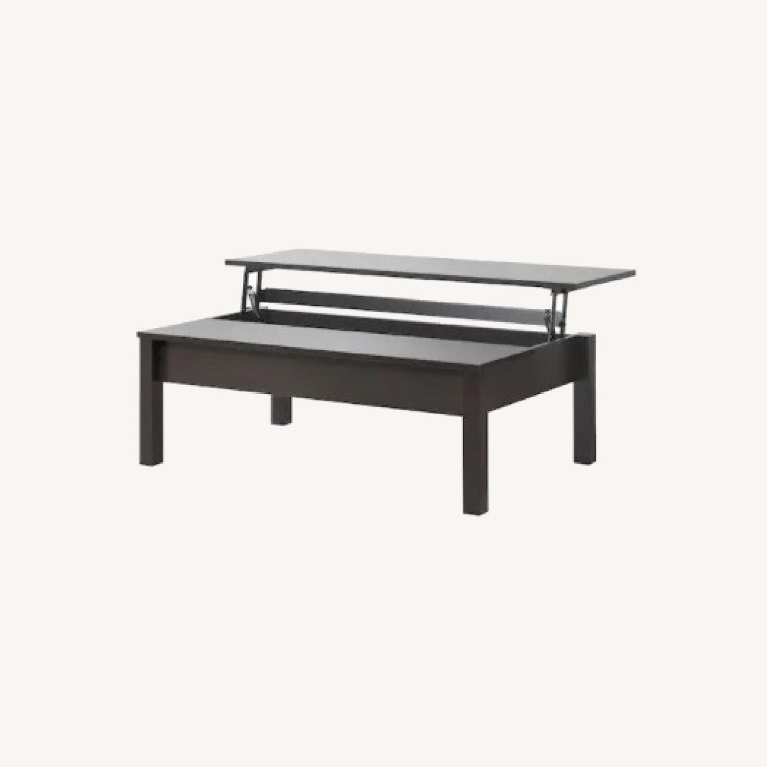 IKEA Black Coffee Table 'TRULSTORP' AptDeco