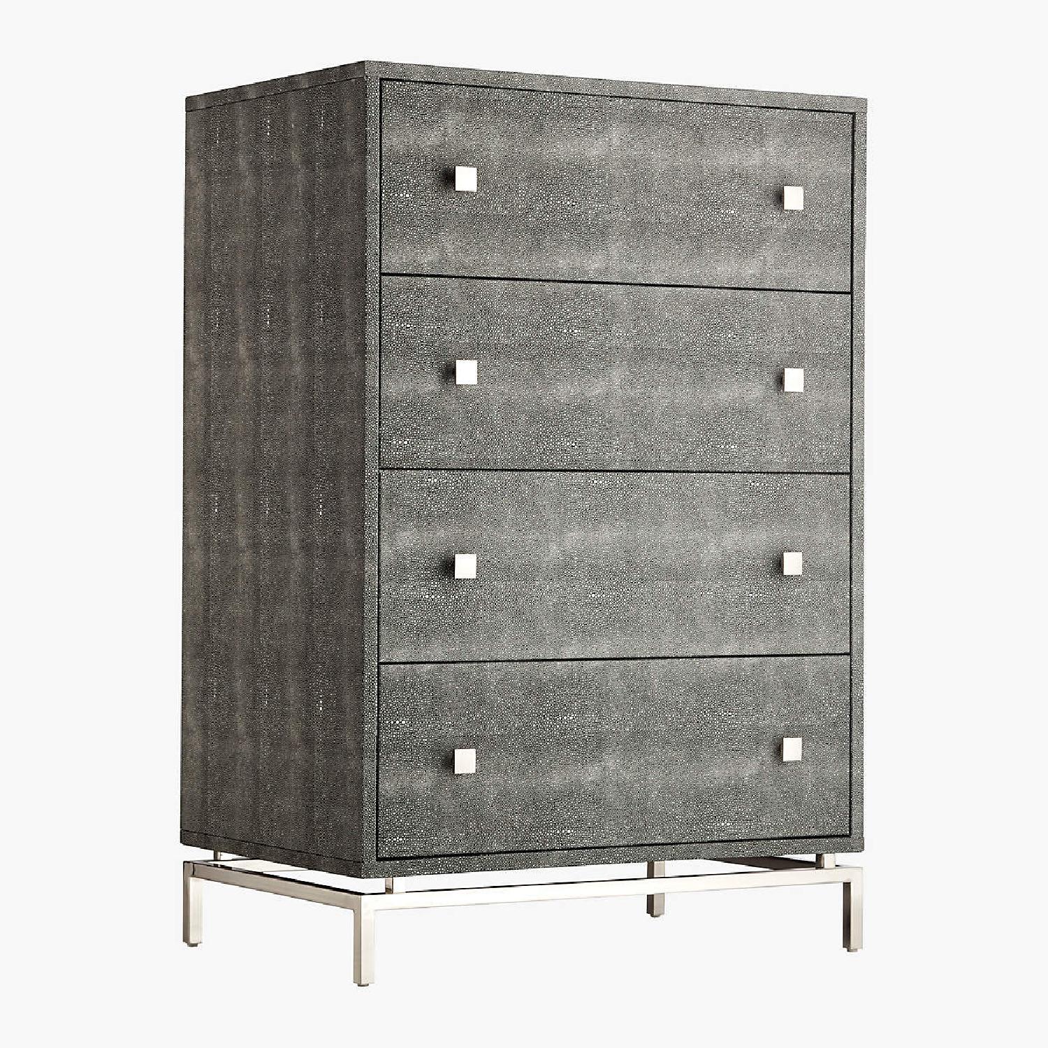 CB2 Shagreen Embossed Tall Chest - image-6