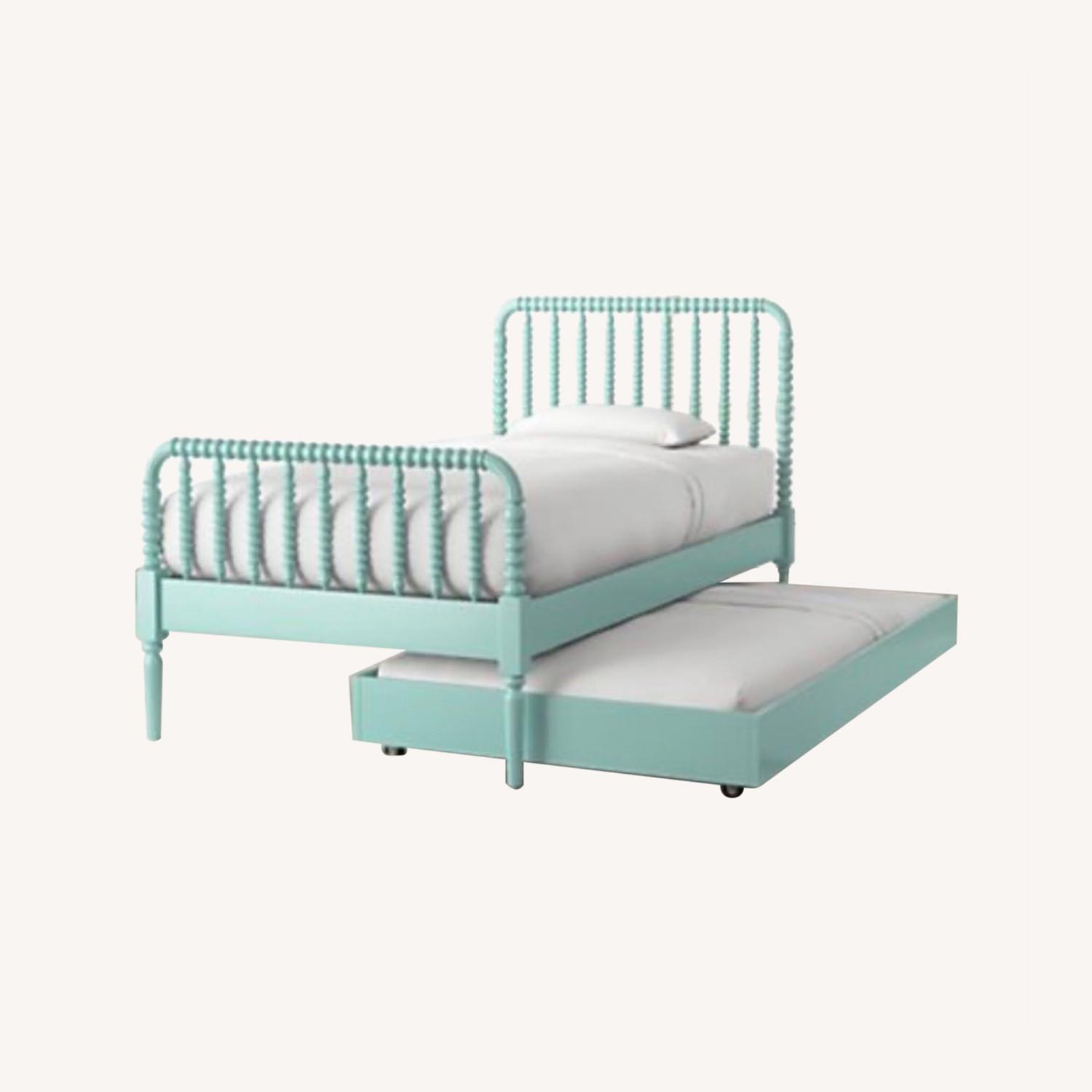 Crate & Kids Turquoise Twin Bed and Trundle Set - image-0