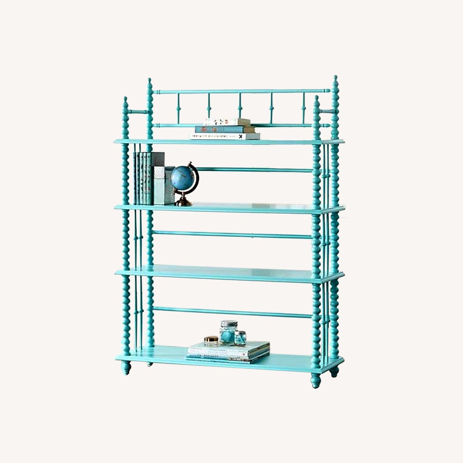 Crate & Kids Turquoise Bookcase - image-0