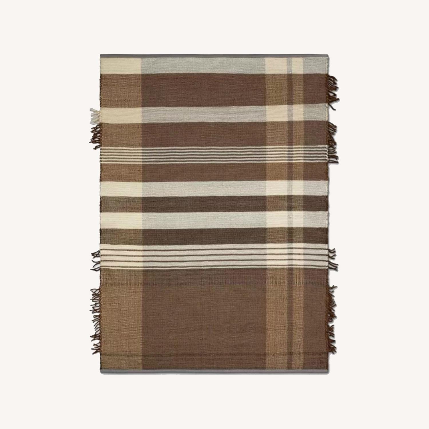 Target Cognac Plaid Rug - image-0