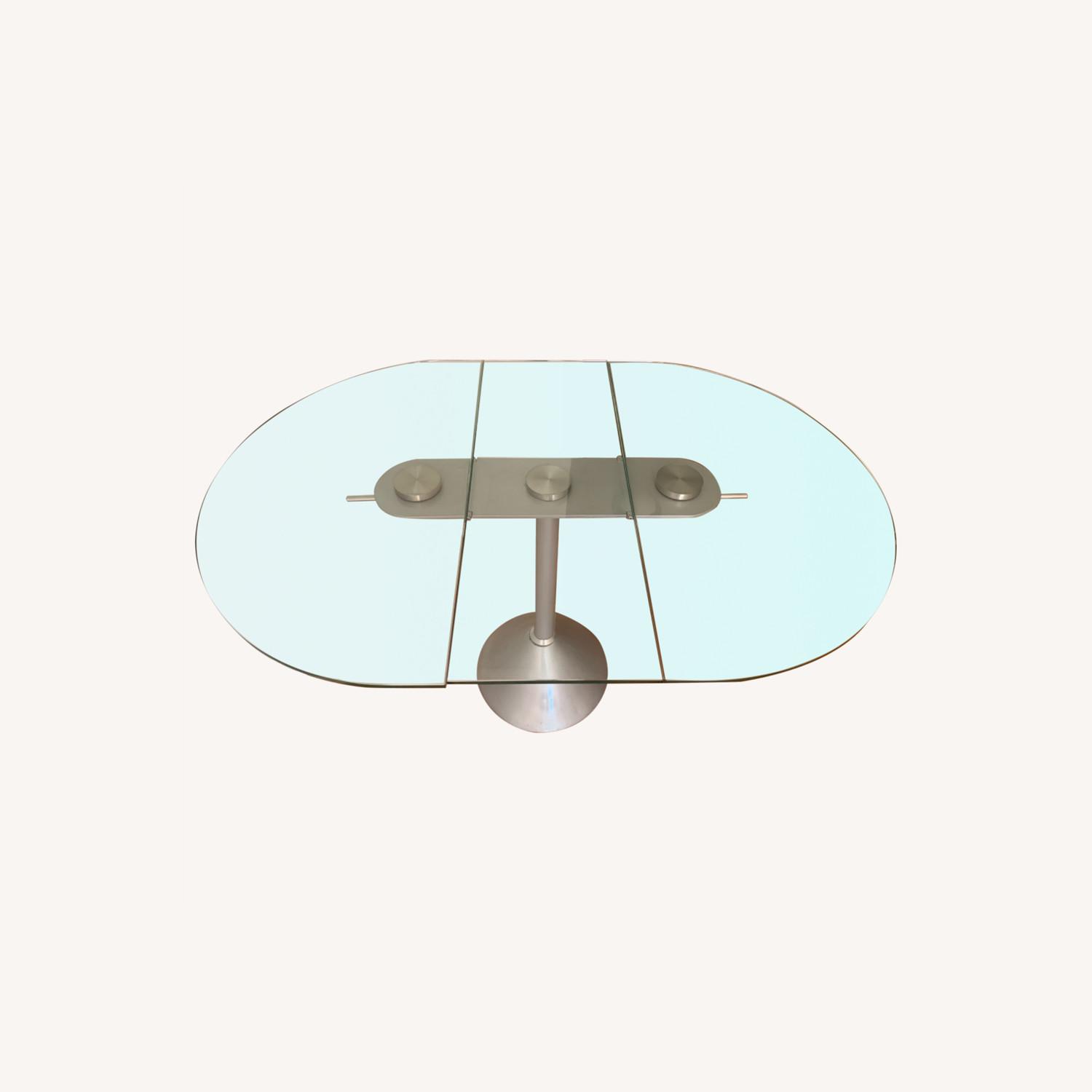 Expandable Glass Dining / Foyer Table - image-0