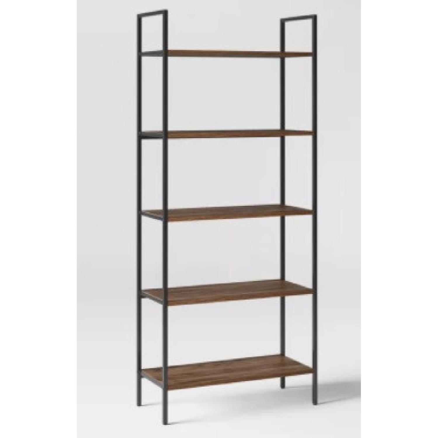 Target 5-Tier Wood and Metal Bookshelf - image-4