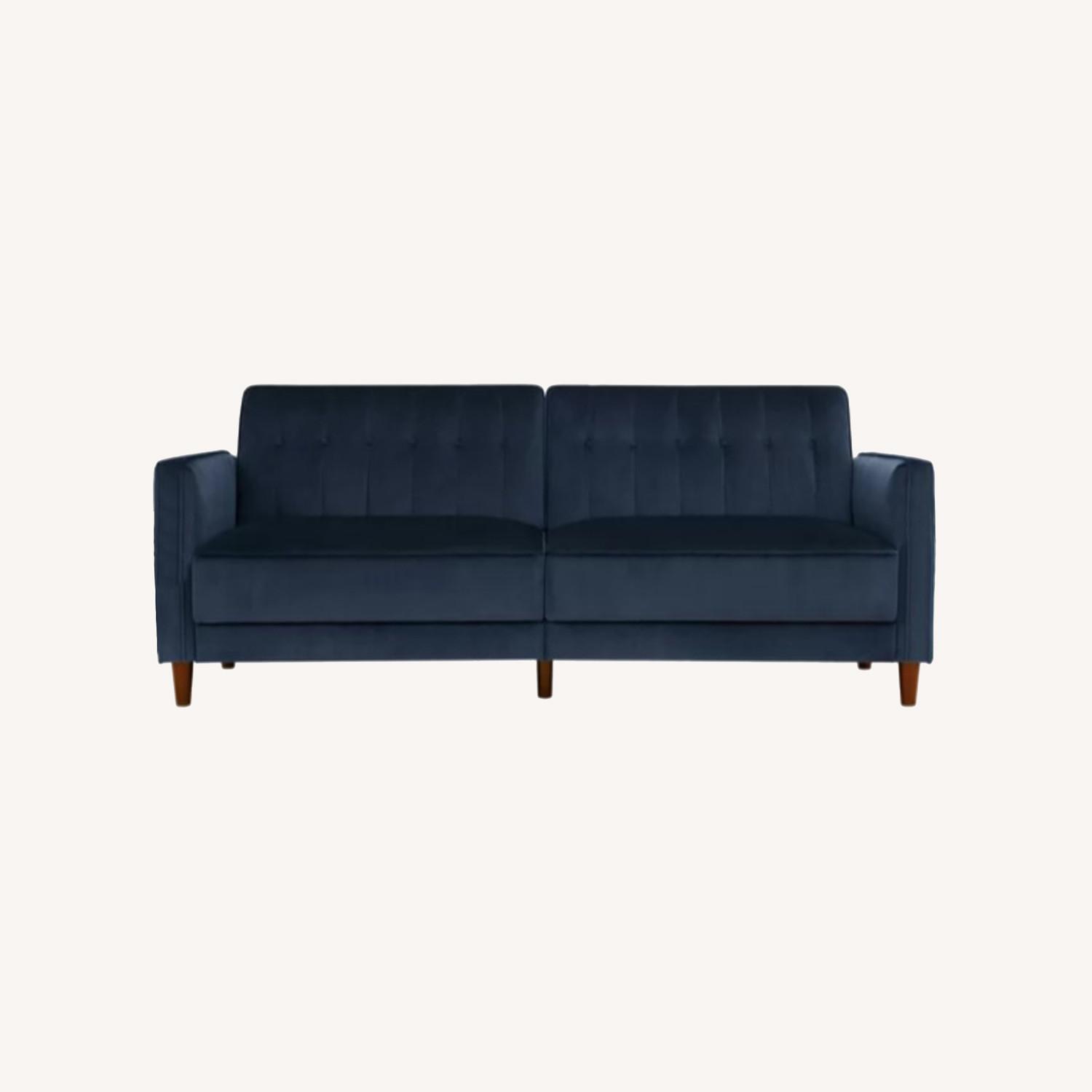 Wayfair Imani Velvet Square Arm Sleeper - image-0
