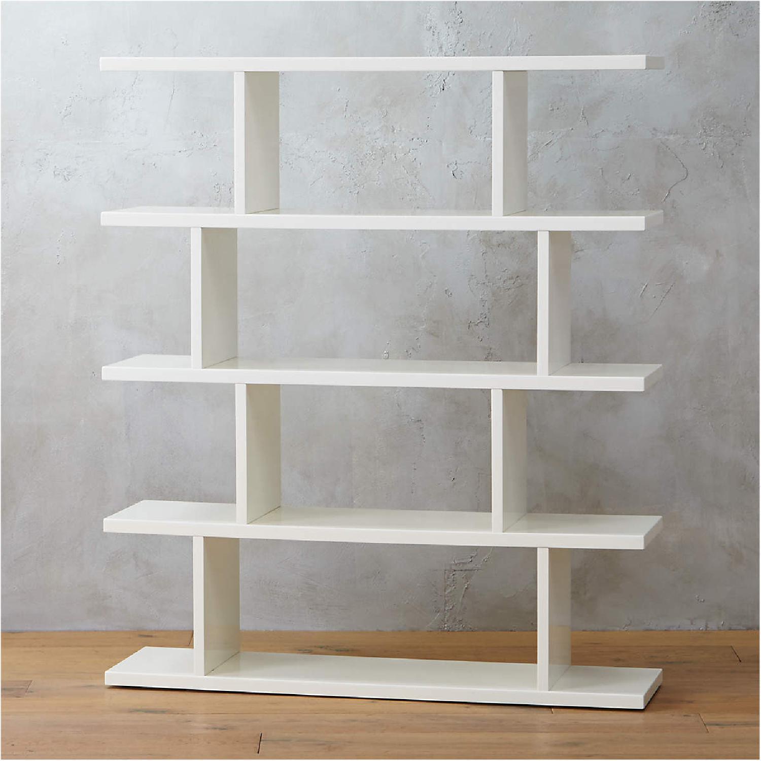 CB2 3.14 High Gloss White Bookcase - image-7